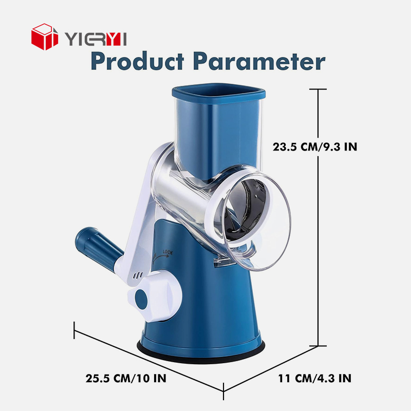 Multi-functional Eco-Friendly Stainless Steel + ABS Vegetable Chopper Mozzarella Cheese Grater Shredder Spiralizer Cutter Slicer