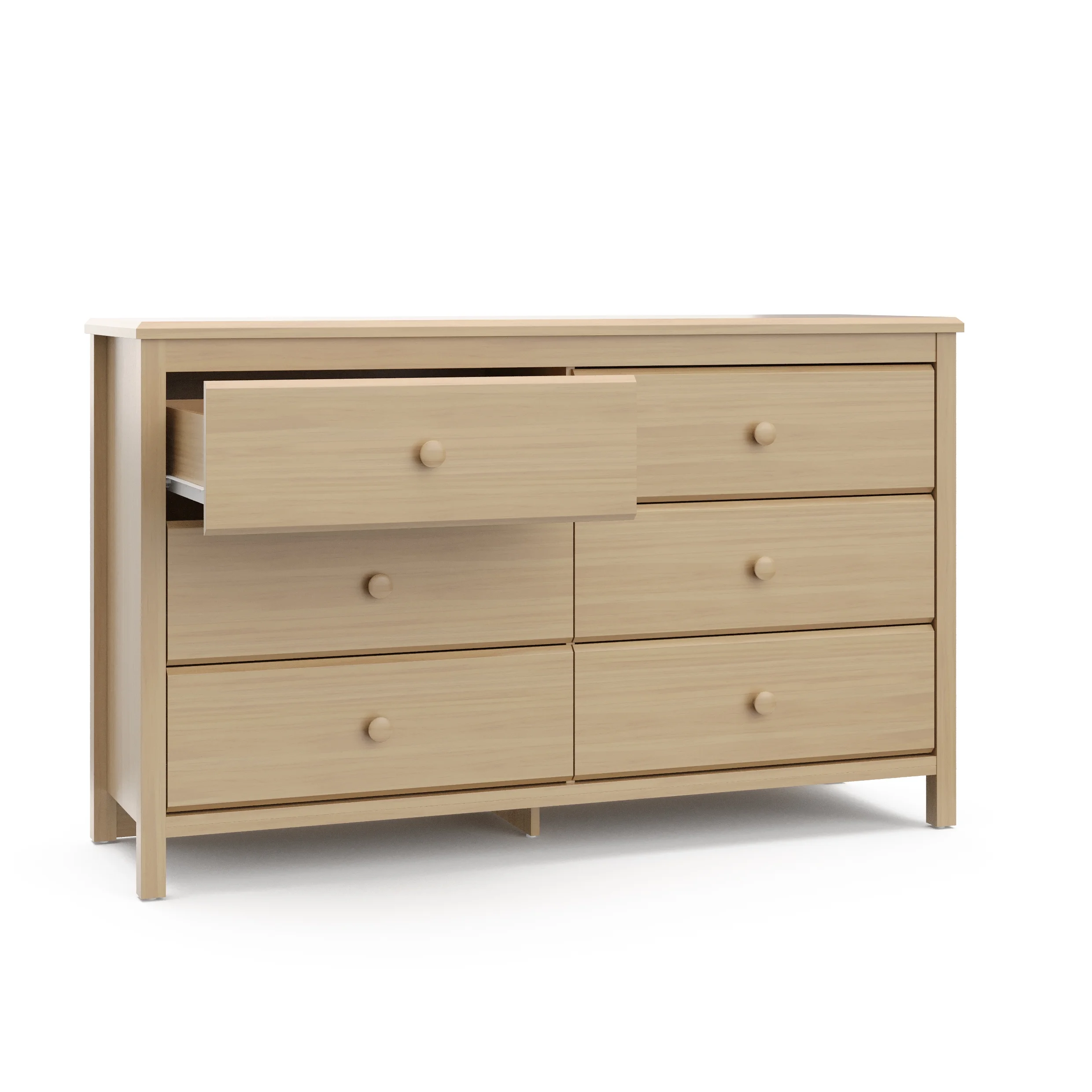 Storkcraft Alpine 6 Drawer Nursery Double Dresser, Driftwood