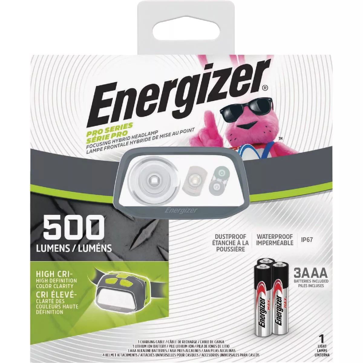 Energizer Pro Series 500 Lm. LED Hybrid High CRI Headlamp