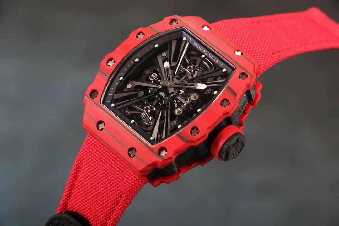 Richard Mille Best Replica Watch RM12-01 Tourbillon Carbon Red 40mm - Top club