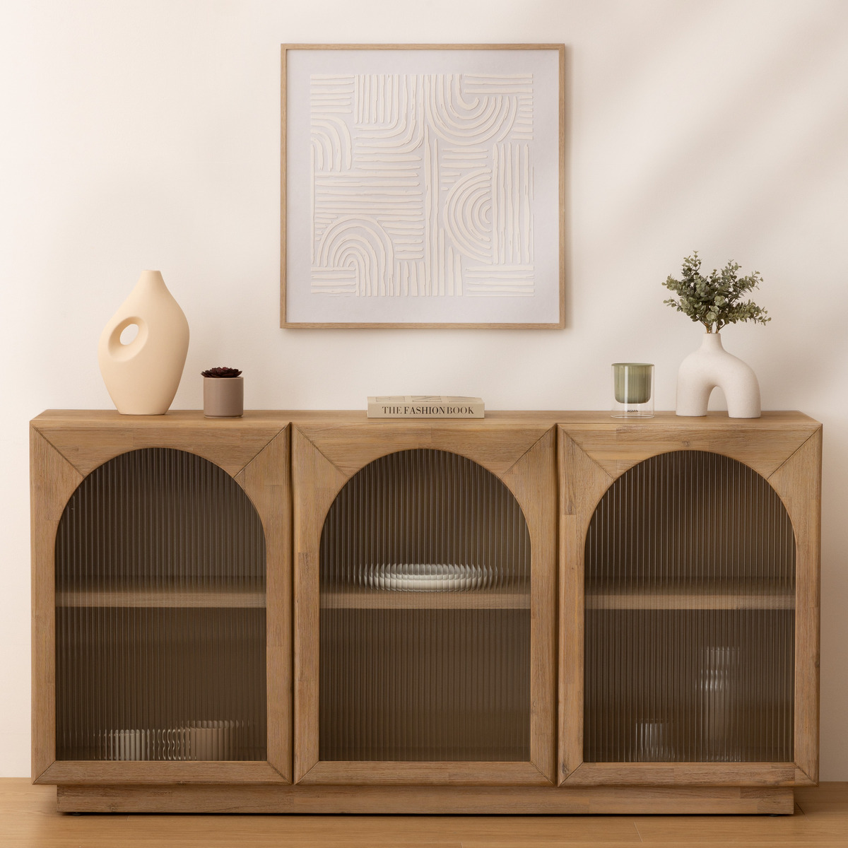 3D wall art "Kaya" White, 60x60 cm