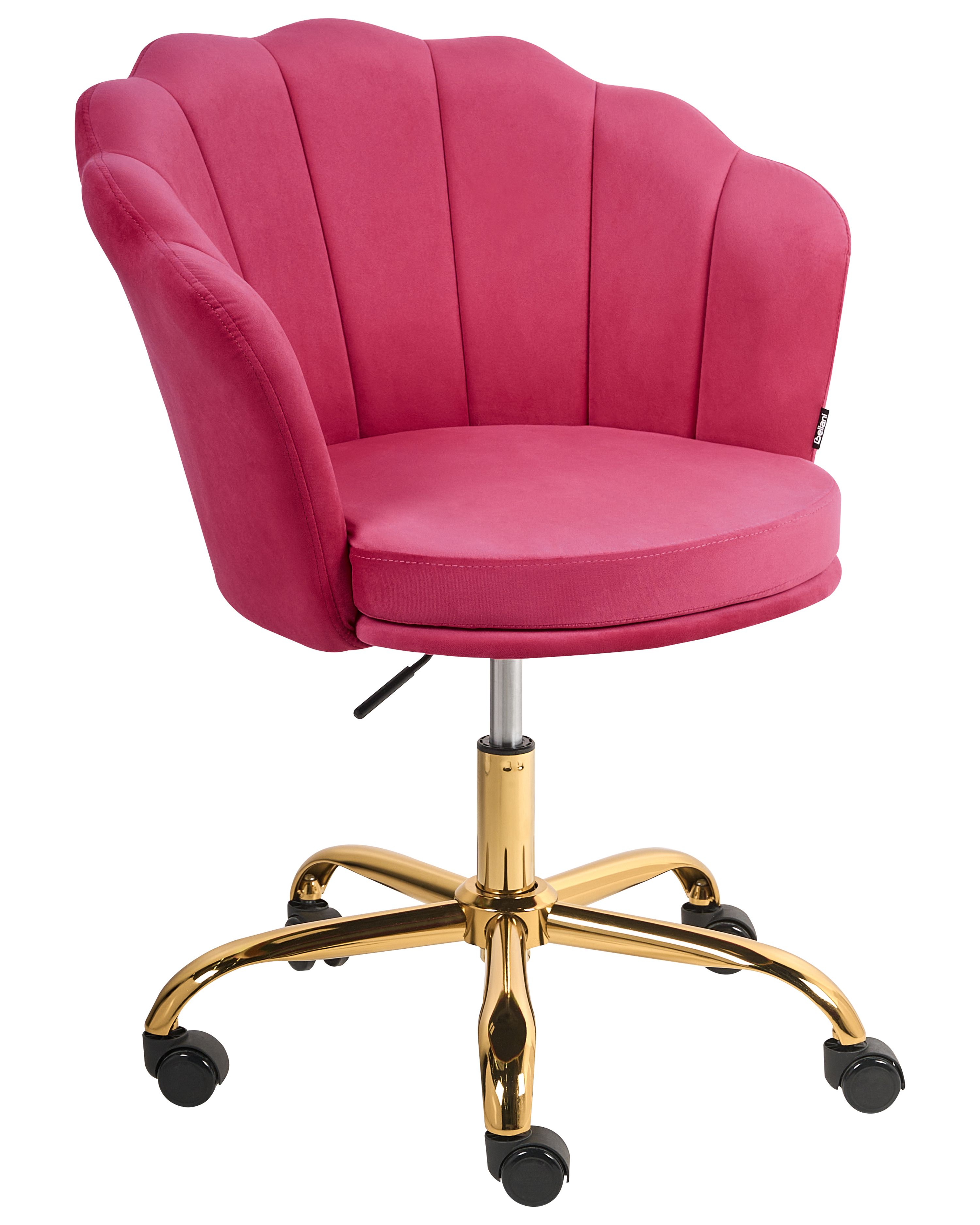 Desk Chair MONTICELLO Velvet Fuchsia Pink