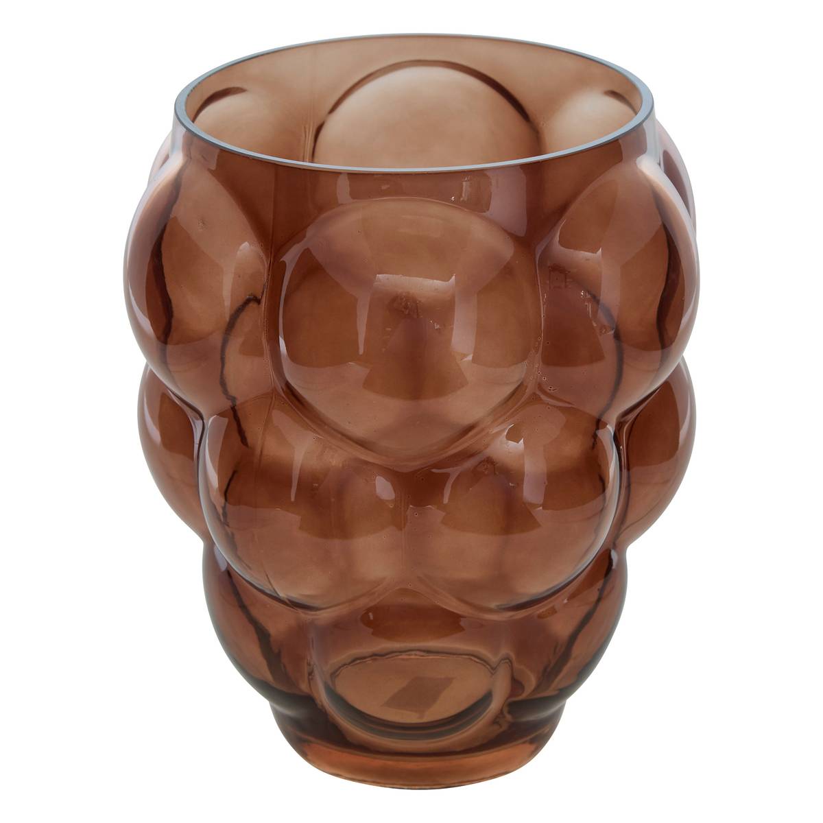 Vase "Edia" Brown, H.25 cm
