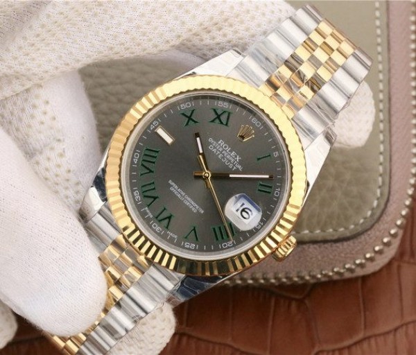 Replica Rolex DateJust SS/YG Gray Dial SS/YG Bracelet A3235 - Elite Watch Atelier