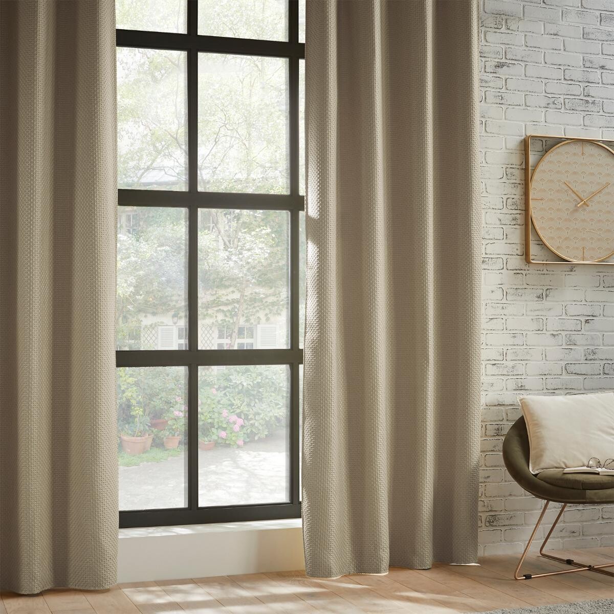 Blackout curtain "Mattone" Beige, 140x260 cm