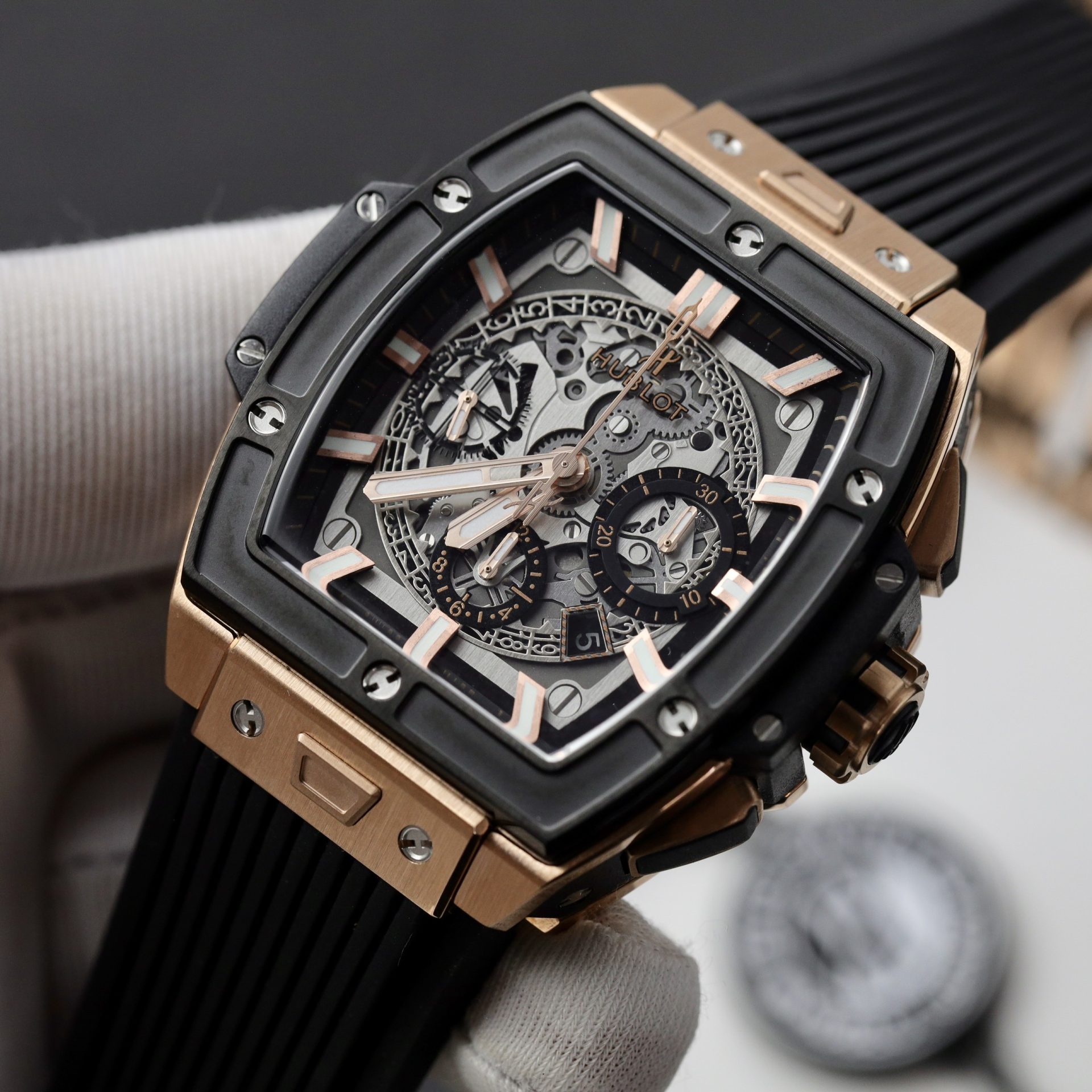 Hublot Replica Watch Spirit Of Big Bang King Gold Black Dial 42mm - Top club