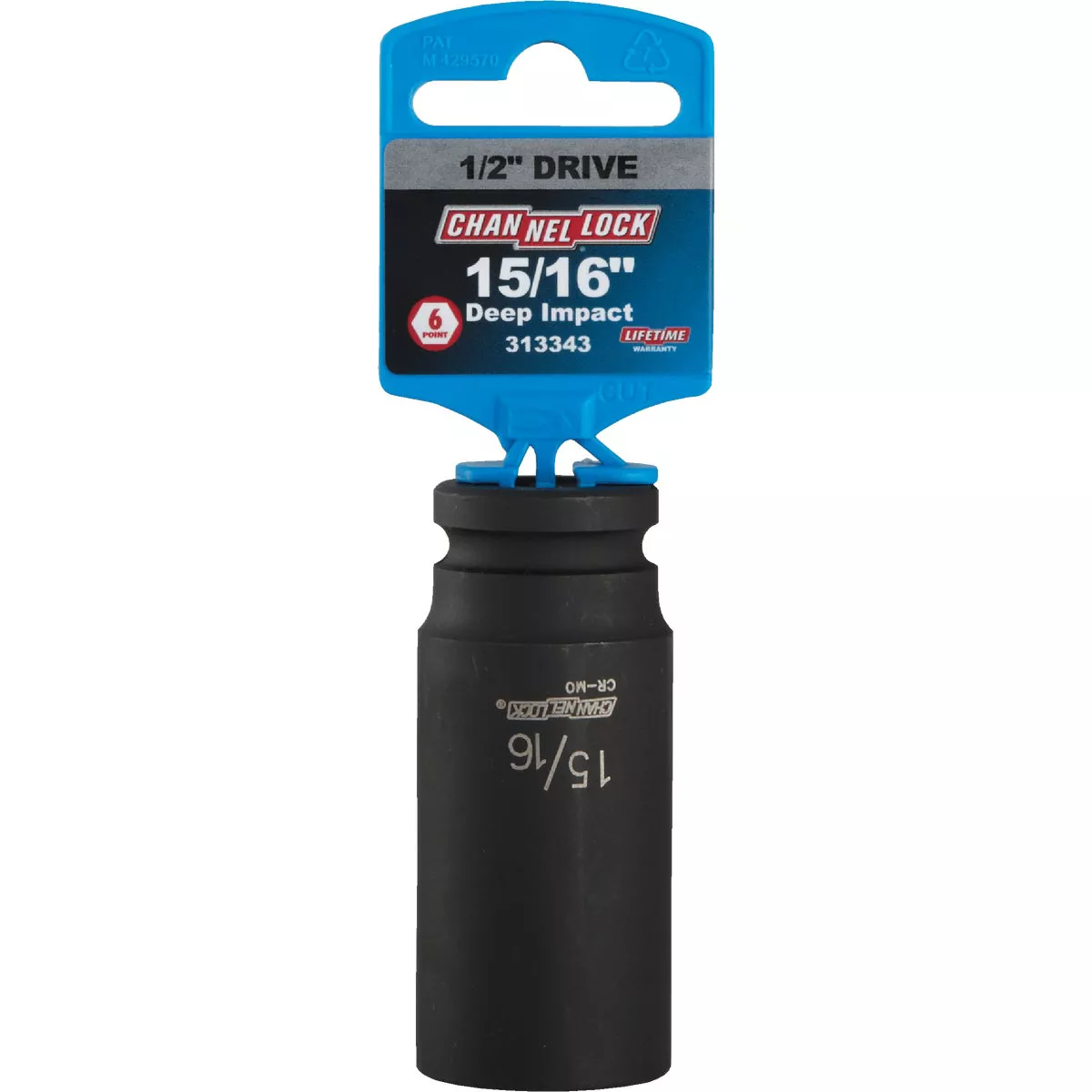 Channellock 1/2 In. Drive 15/16 In. 6-Point Deep Standard Impact Socket