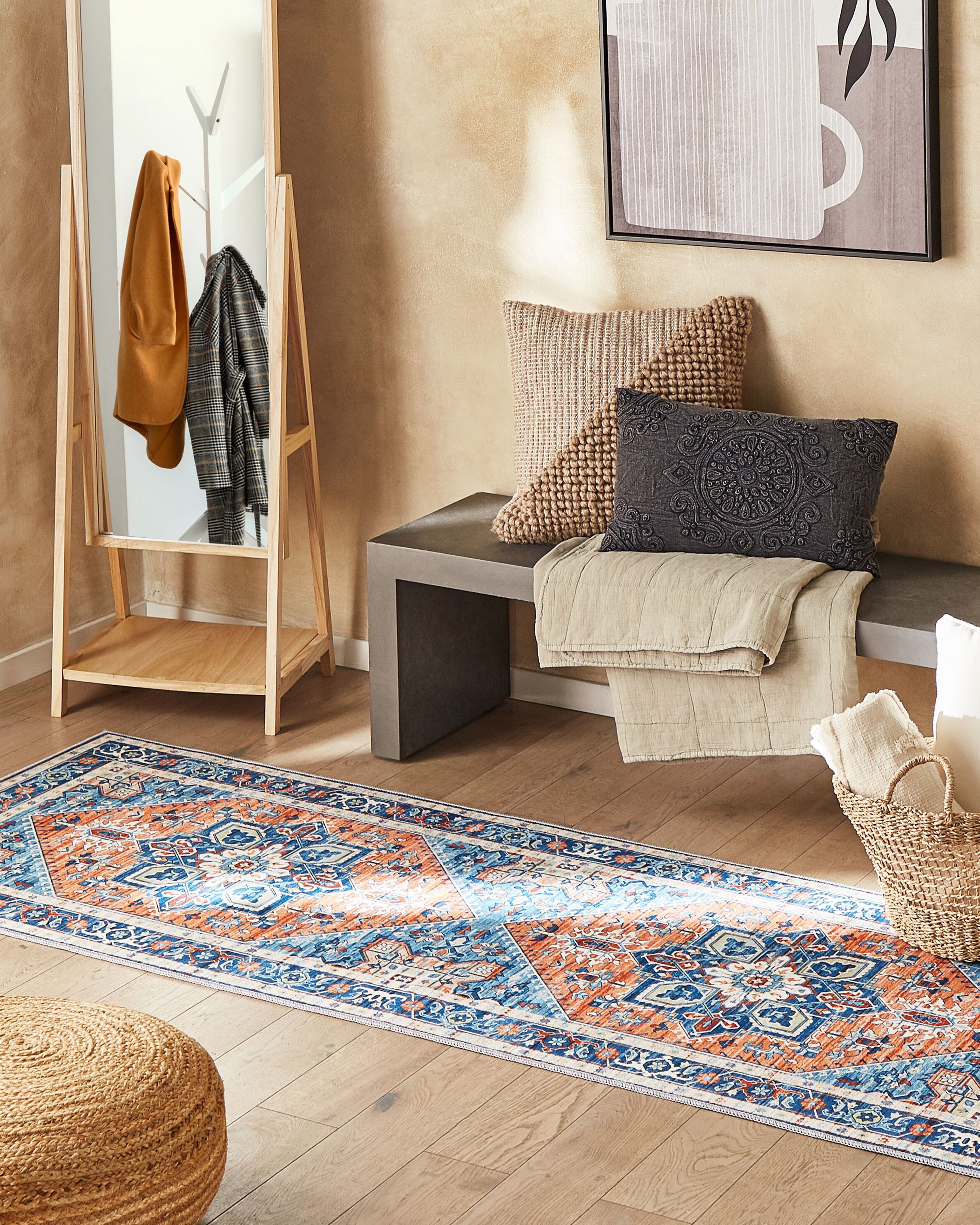 Rug RITAPURAM Multicolour 80 x 300 cm