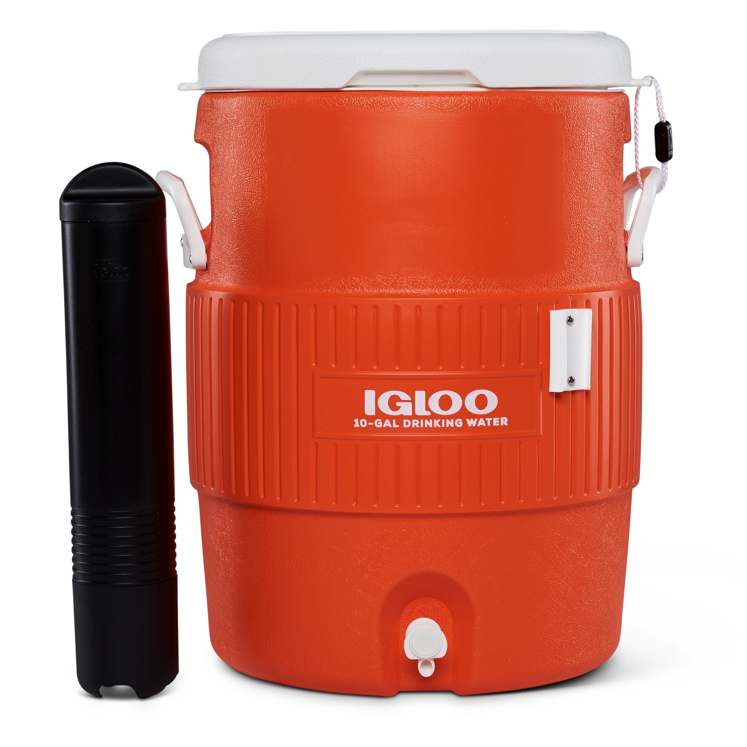 Igloo 10-Gallon Seat Top Water Jug with Cup Dispenser - Orange - Image 6