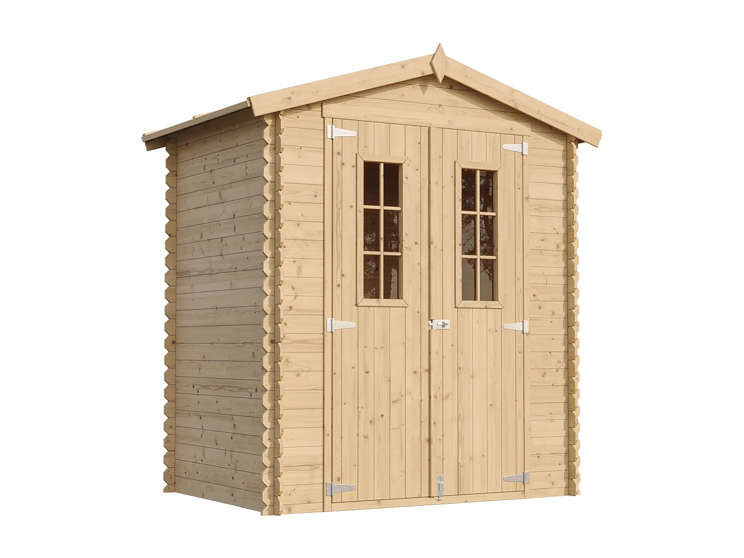 Abri de jardin en bois - I196xL136xH218 cm/ 1.98 m2 - M367C