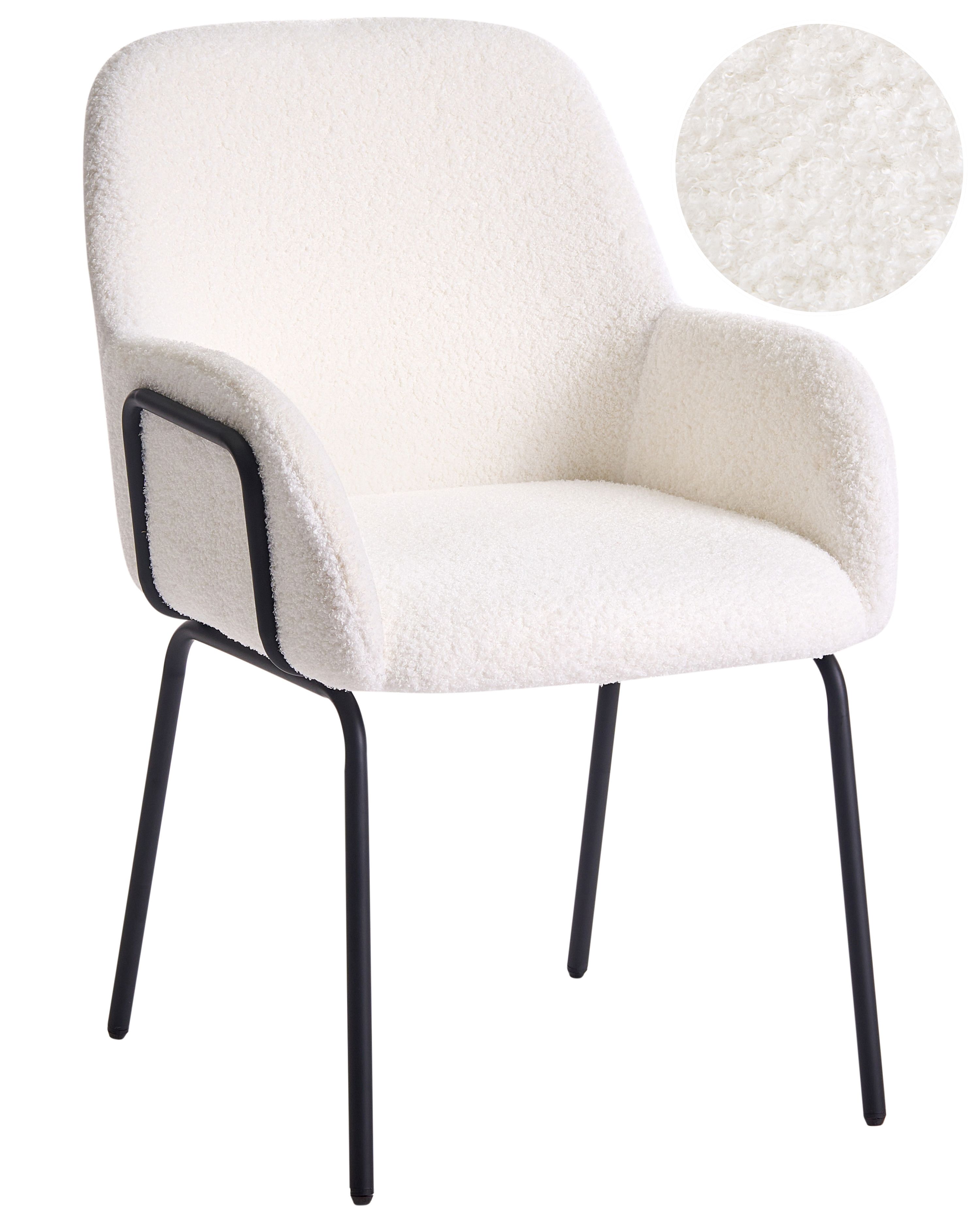 Dining Chair ALGONA Boucle Off-White