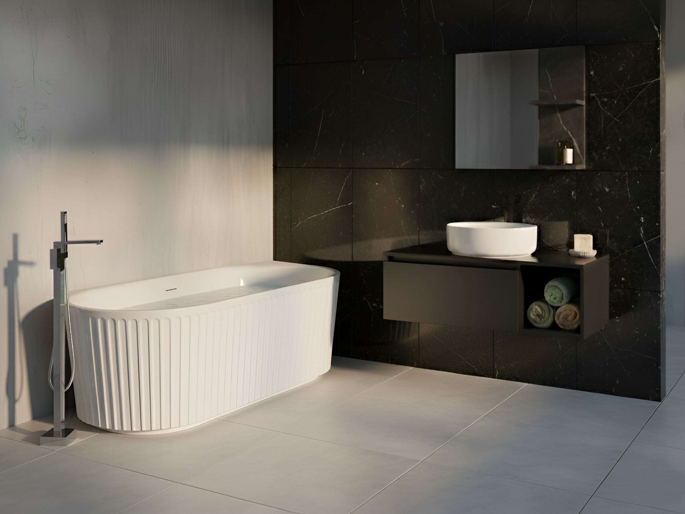 Bathtub SERENA 1700 x 800 mm White