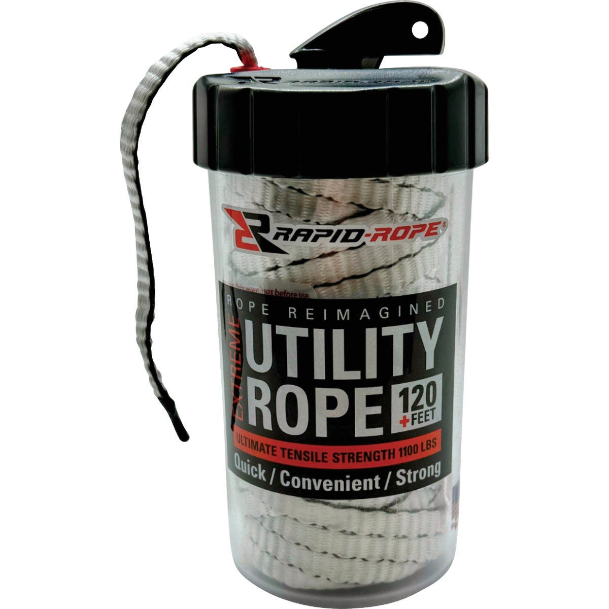 Rapid Rope 120 Ft. 1100 Lb. Tensile Strength White Utility Rope