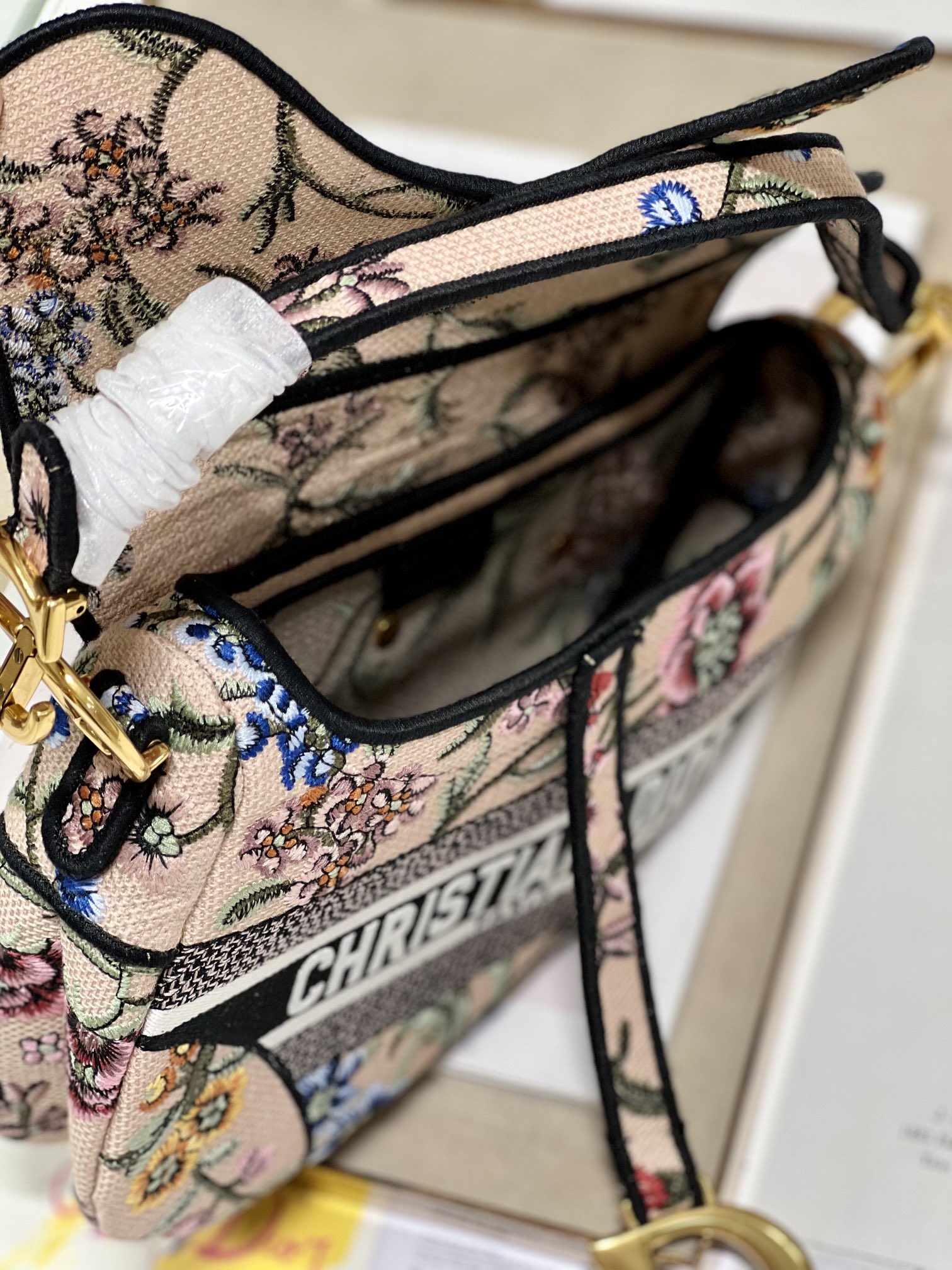 Christian Dior Saddle Bag Beige For Women 10in/25.5 cm1:1High-quality replica