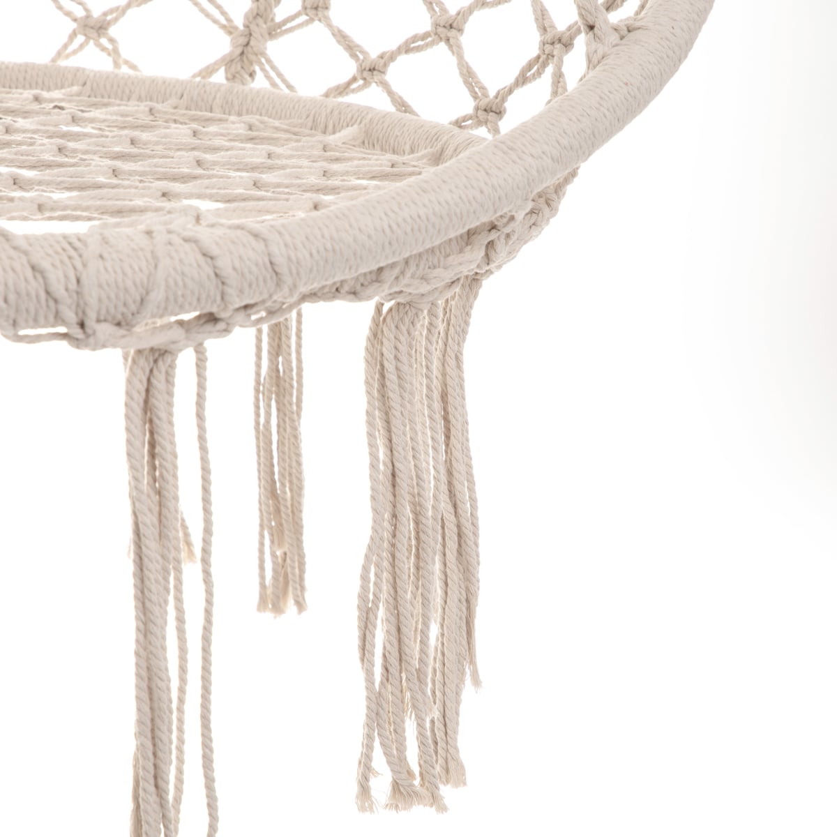 Huśtawka CIRCLE beżowa 82x60x115-138 cm