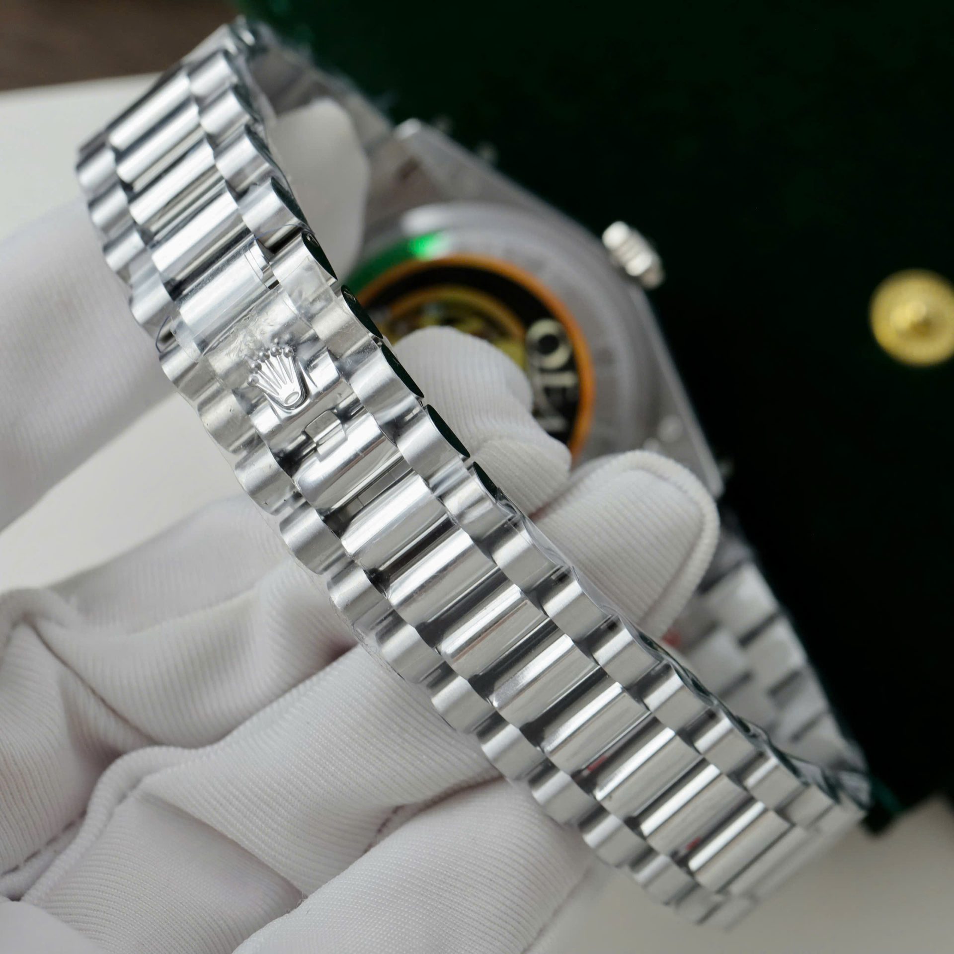 Rolex Day-Date 128236 MOP Dial Copies Watches Weight 158gram QF Factory 36mm - Elite Watch Atelier