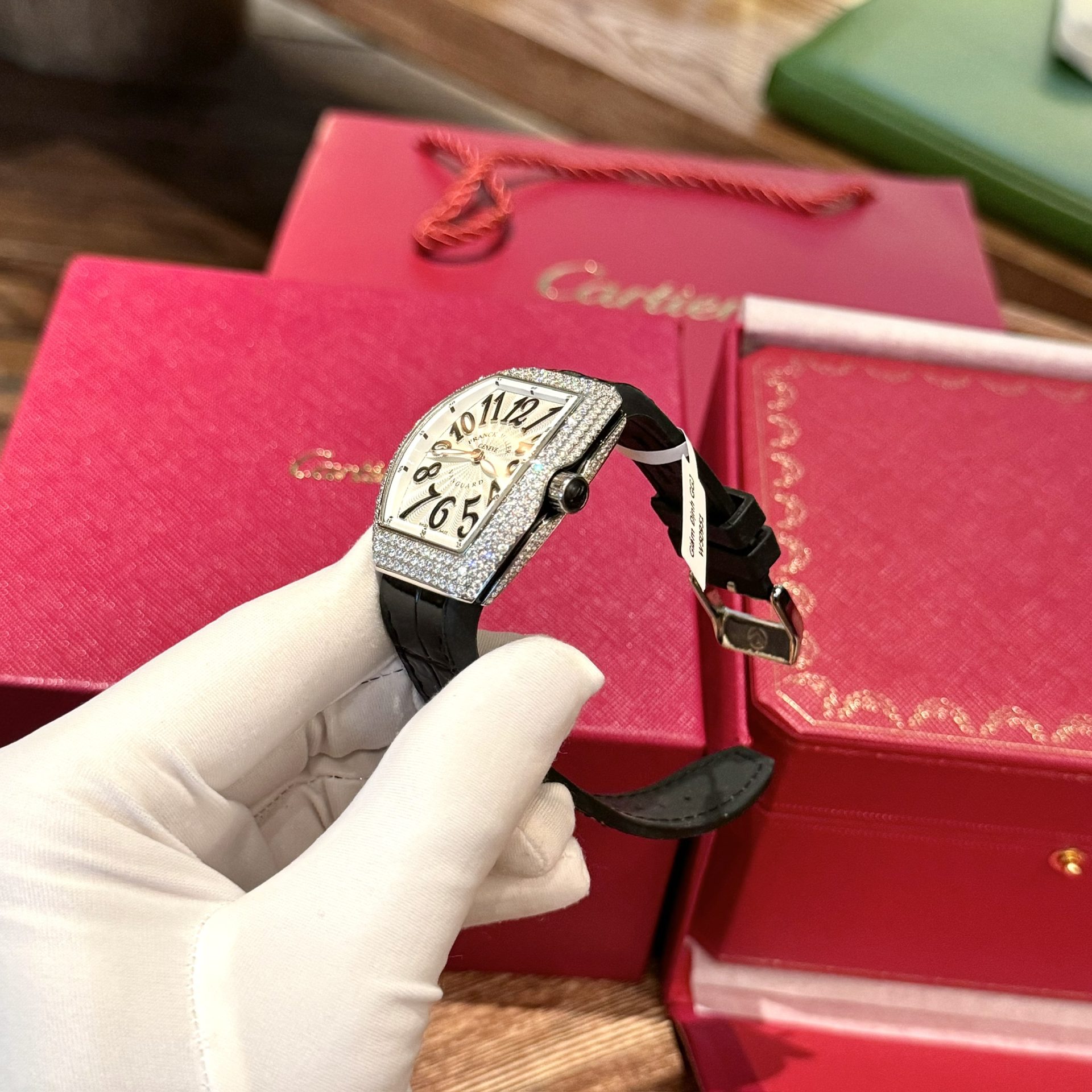 Franck Muller V32 Best Replica Watch Diamonds Moissanite Custom 36mm - Top club