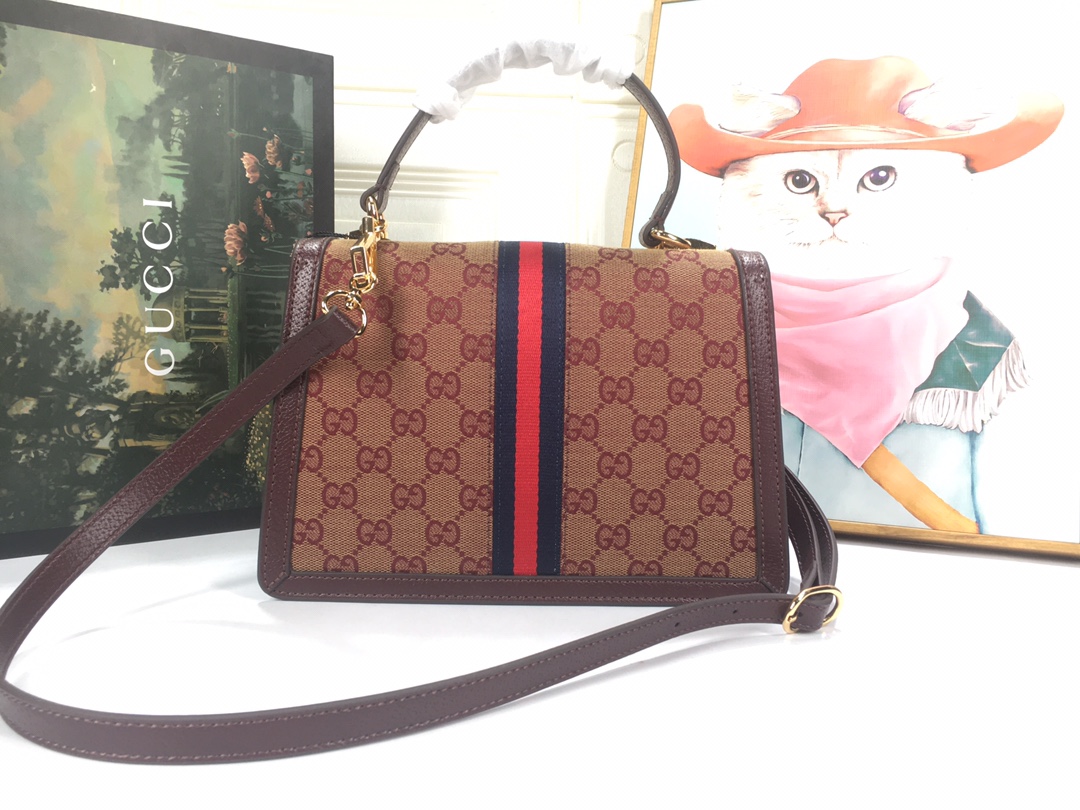 Replica Gucci Ophidia Small Top Handle Bag With Web 6510551:1High-quality replica