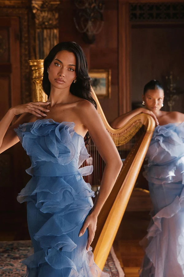 Meant To Be Ruffle Gown