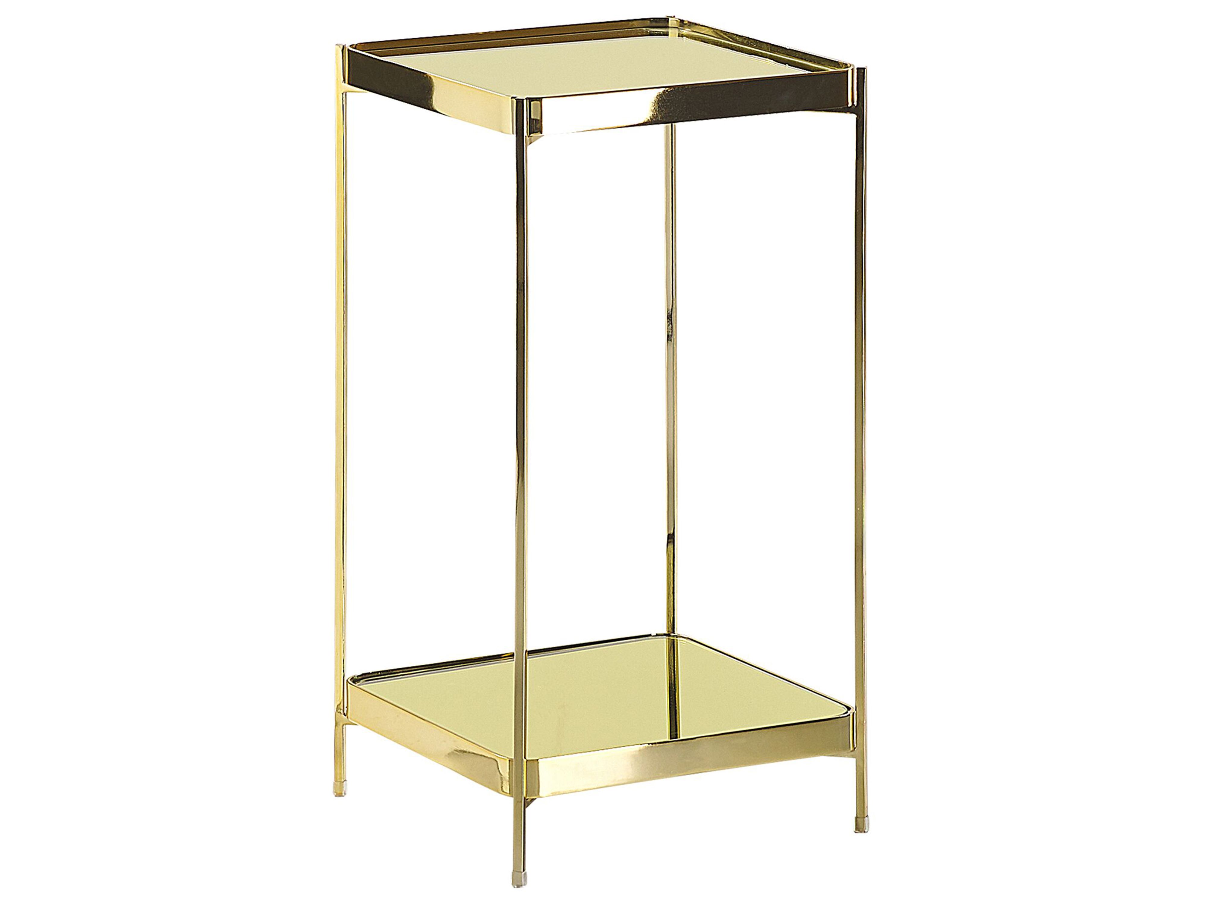 Side Table ALSEA Tempered Glass Gold
