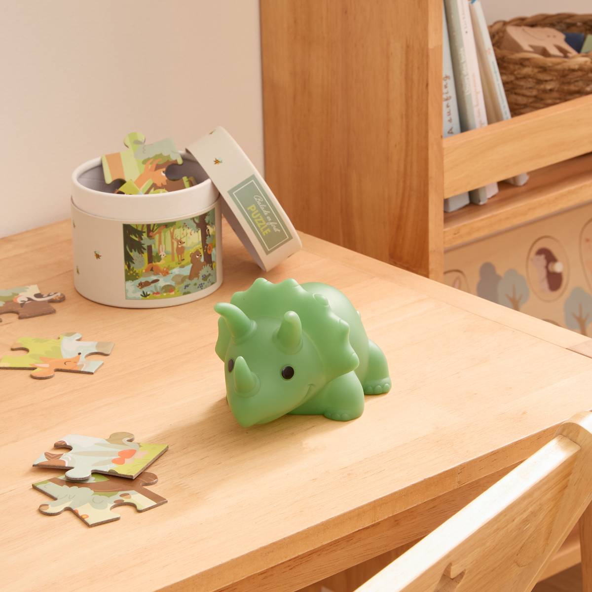 Children's Night Light "Softy" Green, H.17 cm