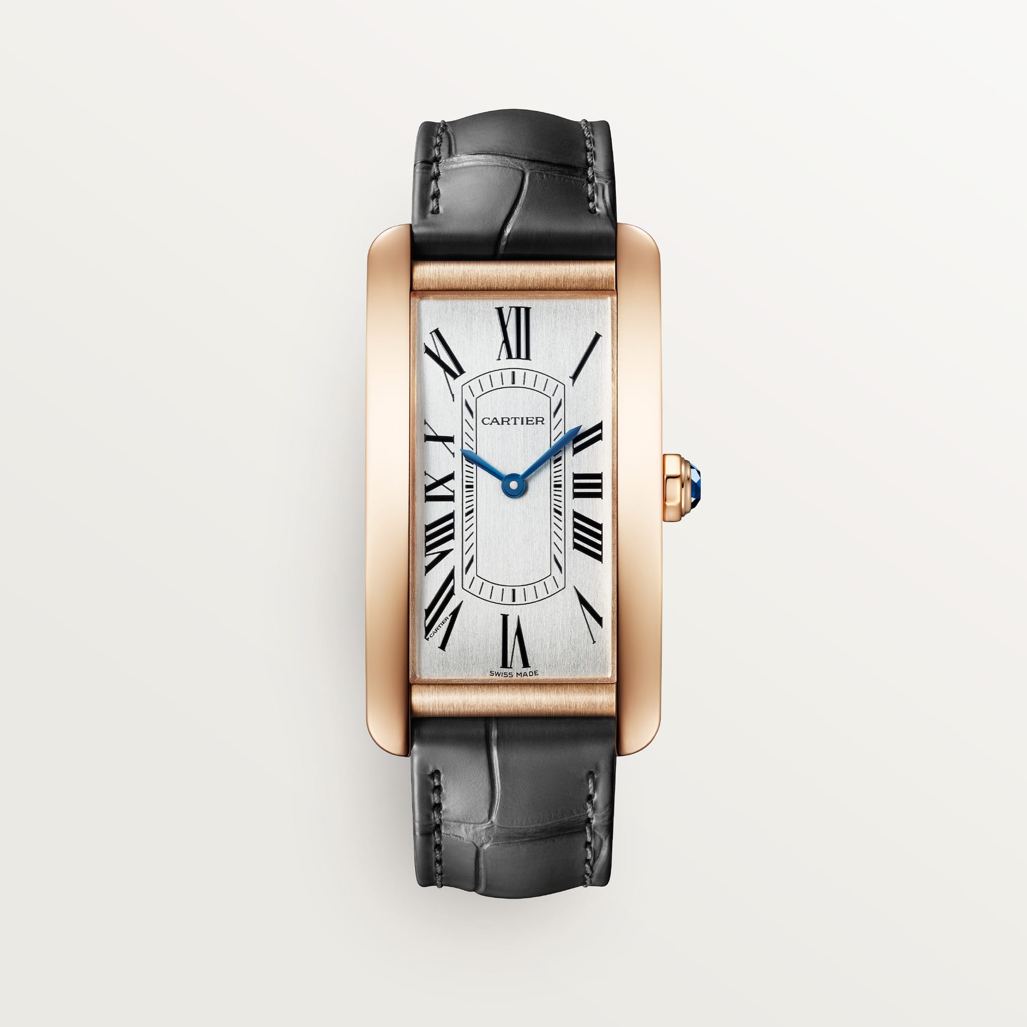 fake cartier watch Tank Americaine large model mechanical movement with automatic winding(1:1 replica) - Elite Watch Atelier