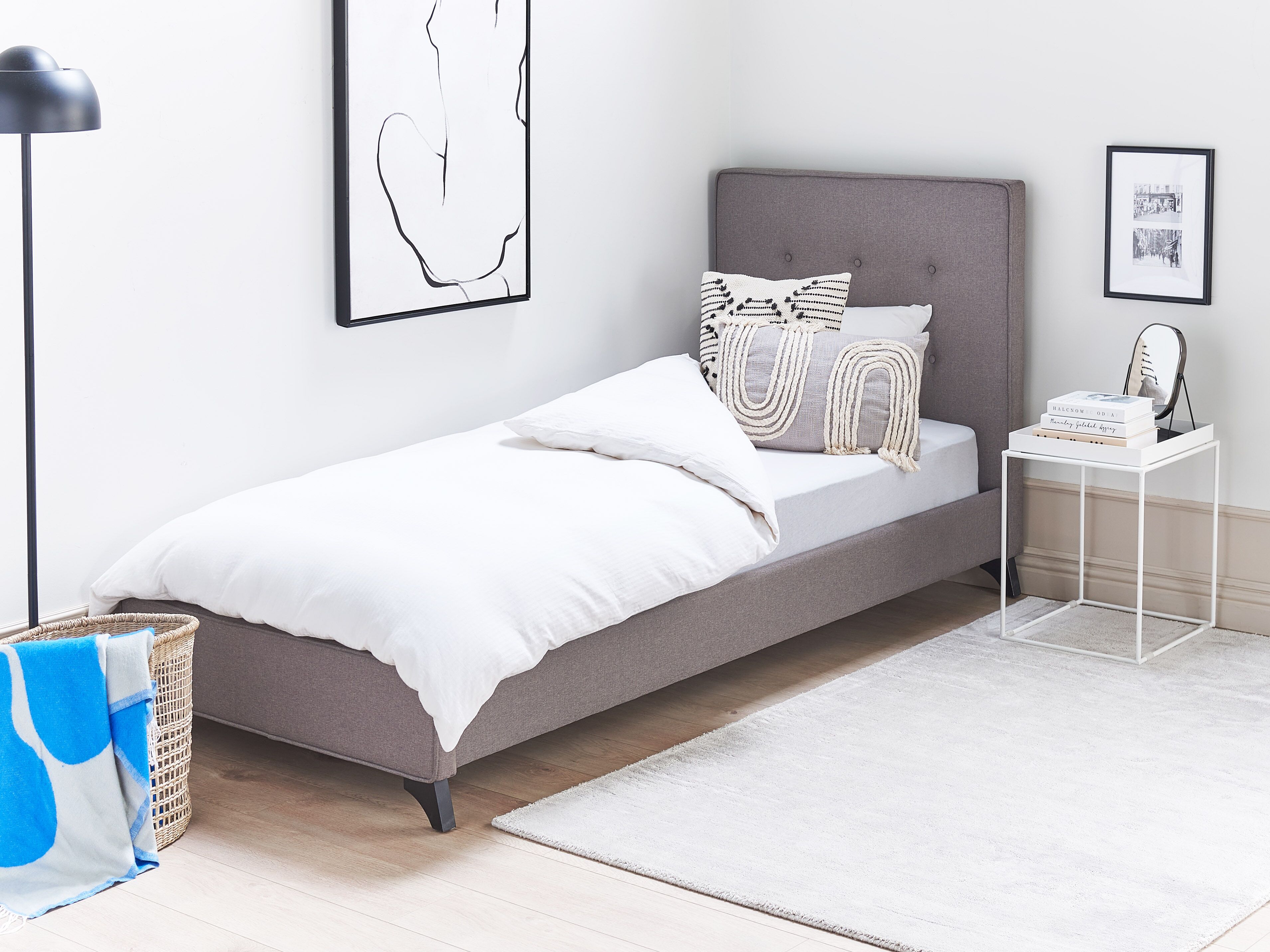 Bed Fabric AMBASSADOR 90 x 200 cm (EU Single) Grey