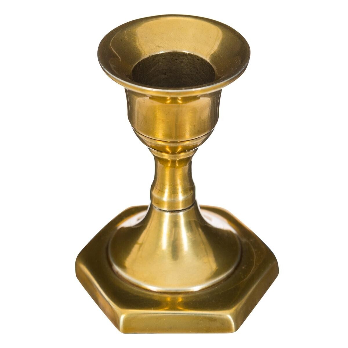 Candlestick, metal Gilt, H.7,5 cm