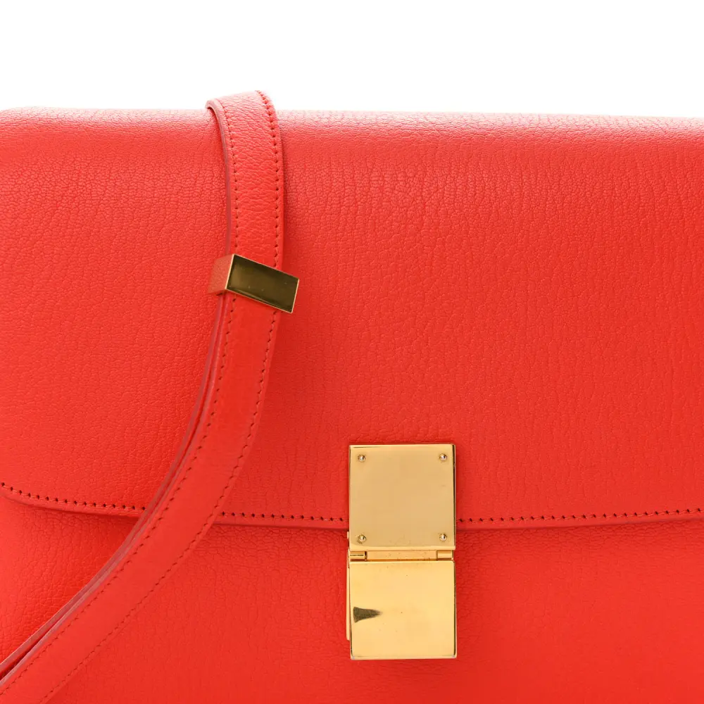 Top Replica Handbags – Celine Alizarin Goatskin Flap Bag Superfake1:1High-quality replica