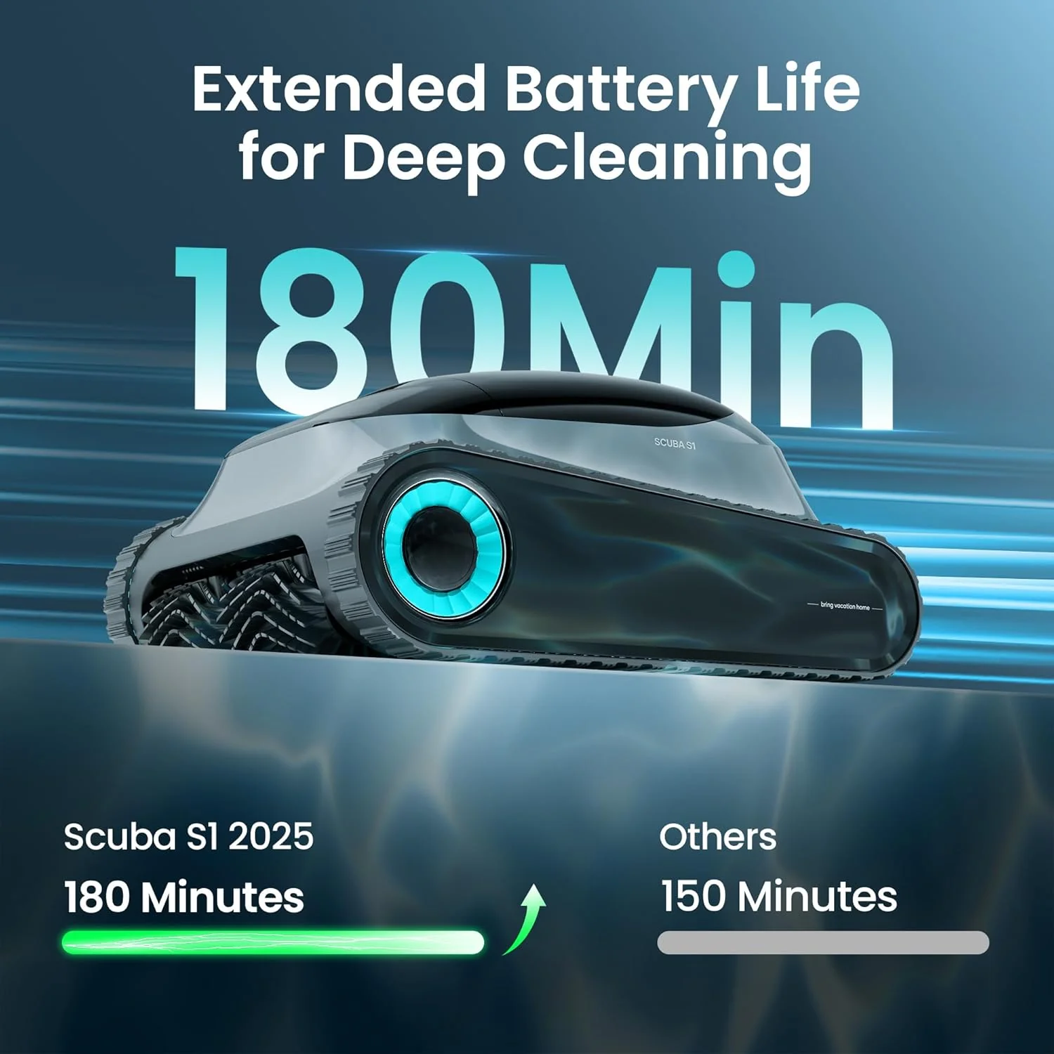 Aiper Scuba S1 Robotic Pool Cleaner With Wall And Waterline Cleaning - S1 - Image 4 Aiper Scuba S1 Robotic Pool Cleaner With Wall And Waterline Cleaning - S1 - Image 4