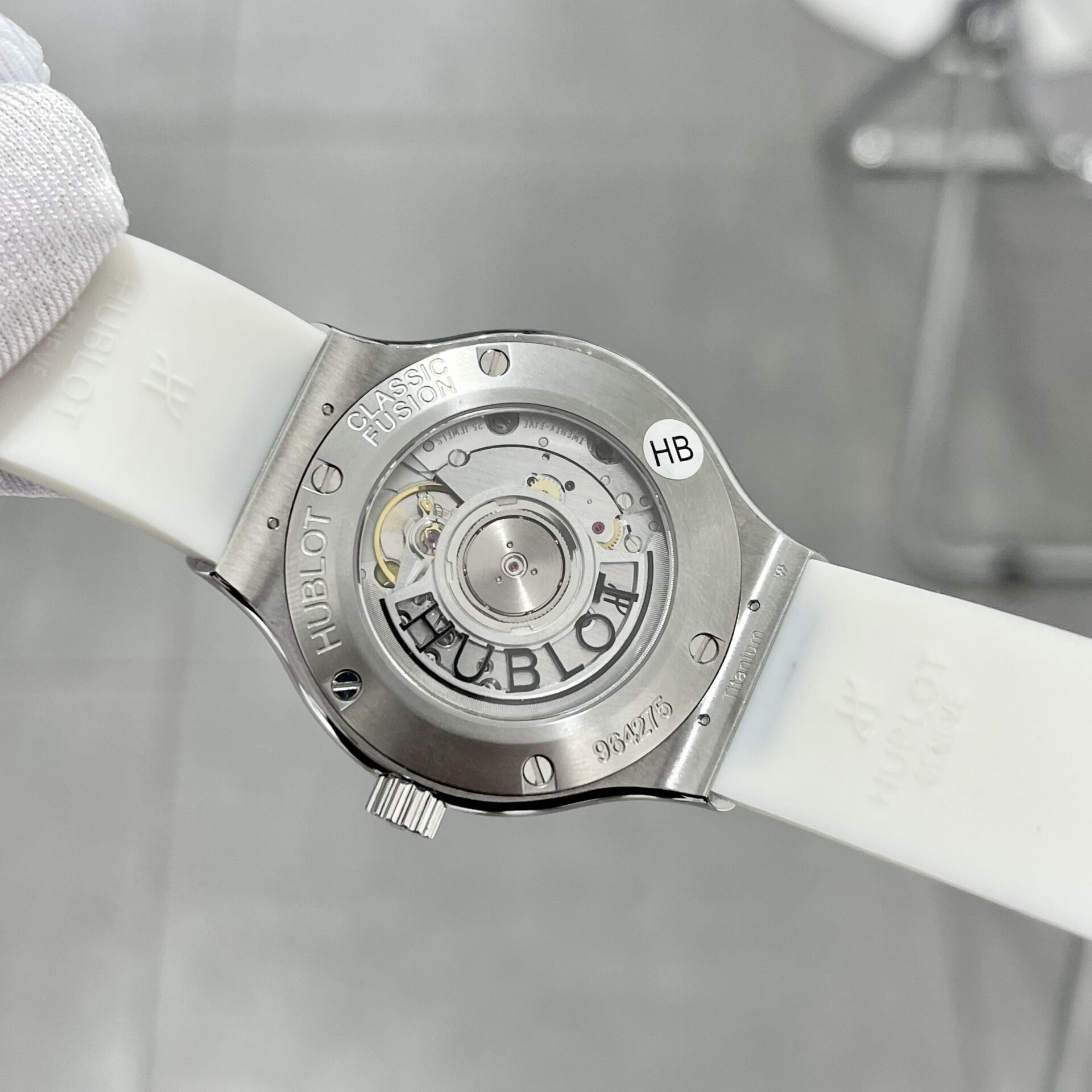 Hublot Classic Fusion White Rubber Strap Replica Watch Swiss Movement 38mm - Top club