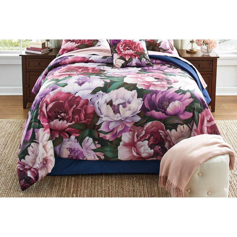 Dreamy Peony Comforter Set and Window Treatments - MIDNIGHT VELVET CATALOG