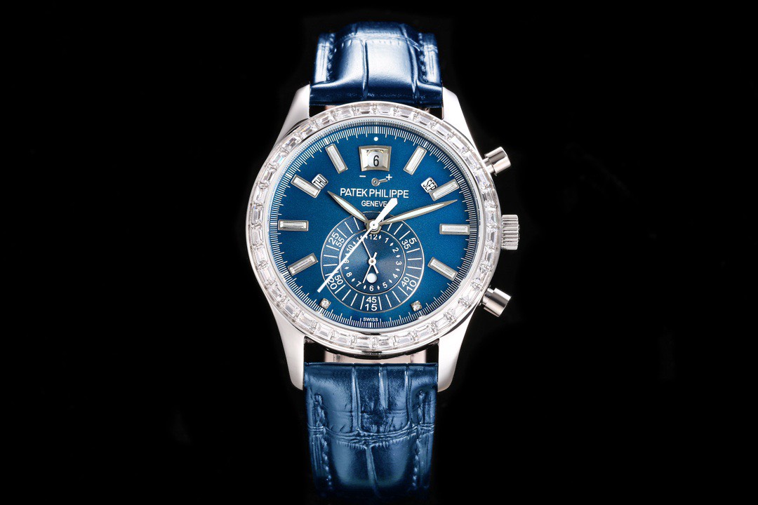 Patek Philippe Replica 11 Watch Complications 5961P Blue Factory TW 40.mm - Elite Watch Atelier