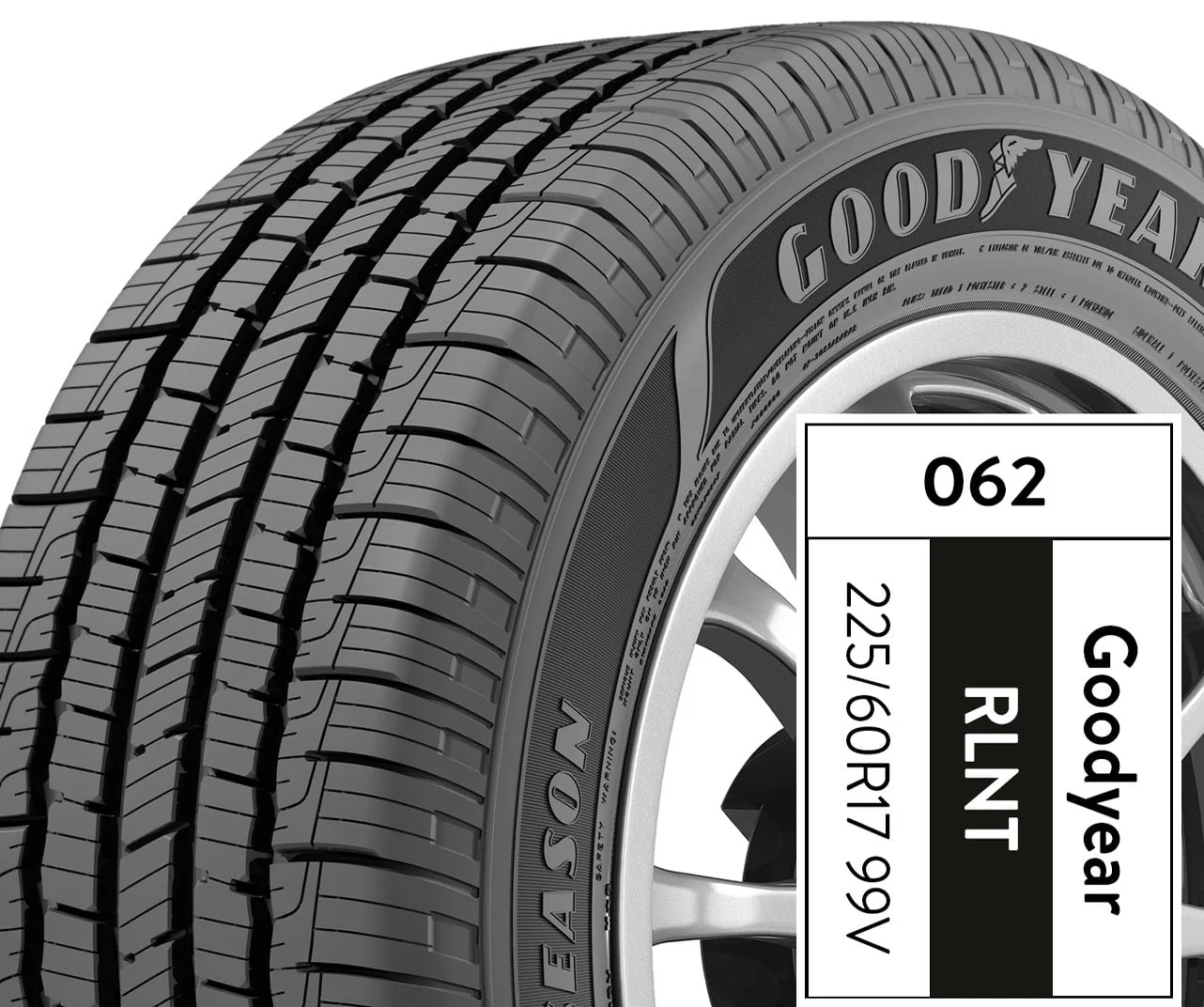 Goodyear Reliant All-Season 225/60R17 99V All-Season Tire - Image 6