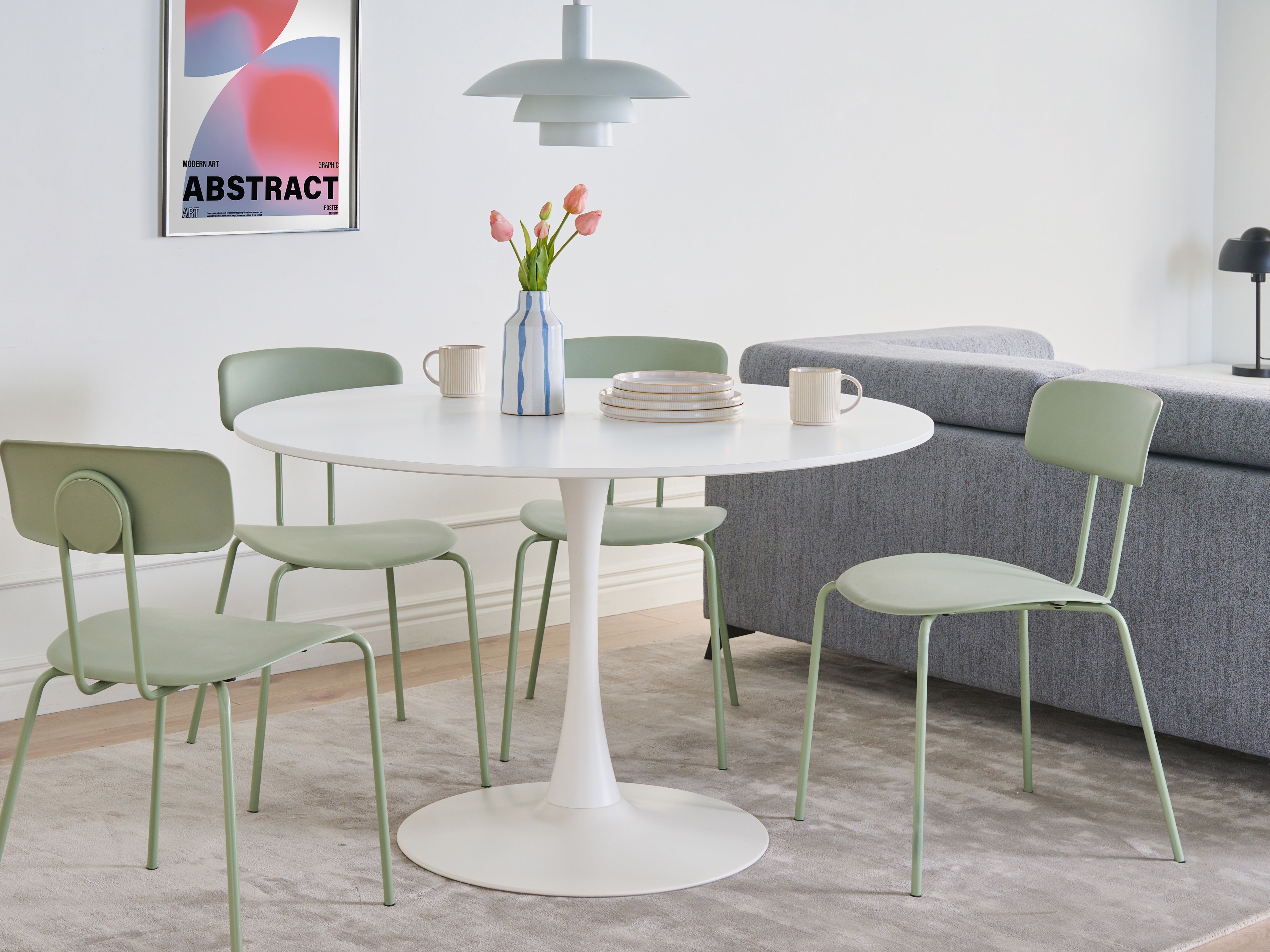 Dining Table BOCA White 120 cm 120 cm