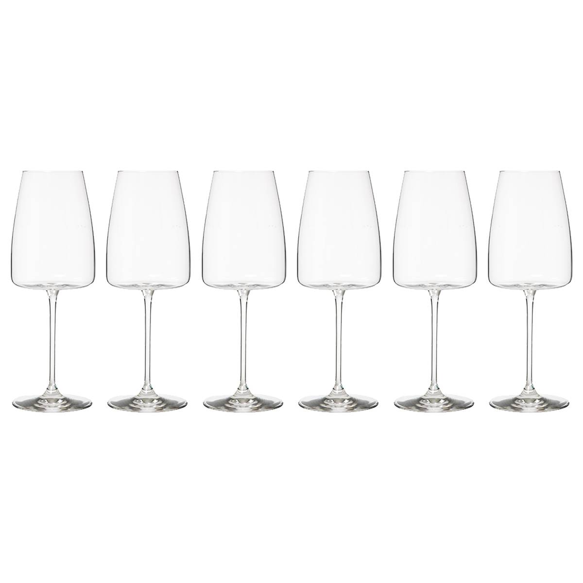 Set of 6 water glasses "Angara" 510 ml, Transparent