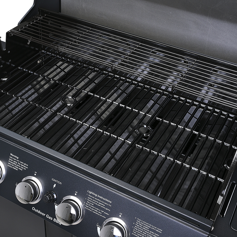 In Stock 6+1 Burner Stainless Steel Gas BBQ Grill with Electronic Ignition Propane Fuel 72000BTU for Outdoor Use