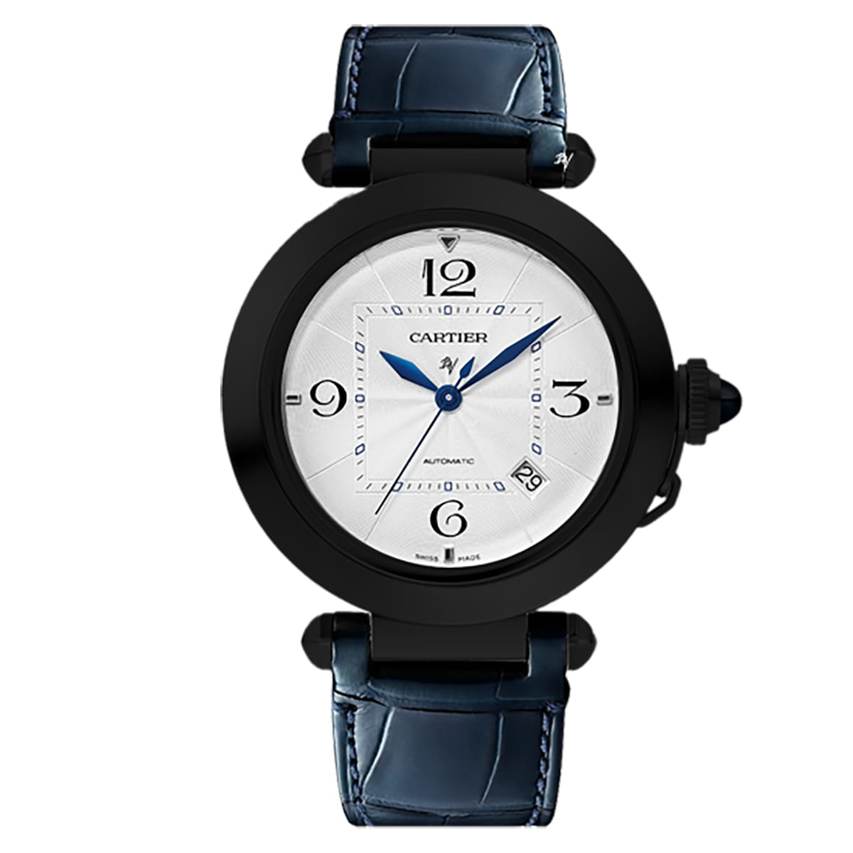 Fake Cartier Replica Watch Pasha Limited Edition Black DLC-PVD(1:1 replica) - Top club