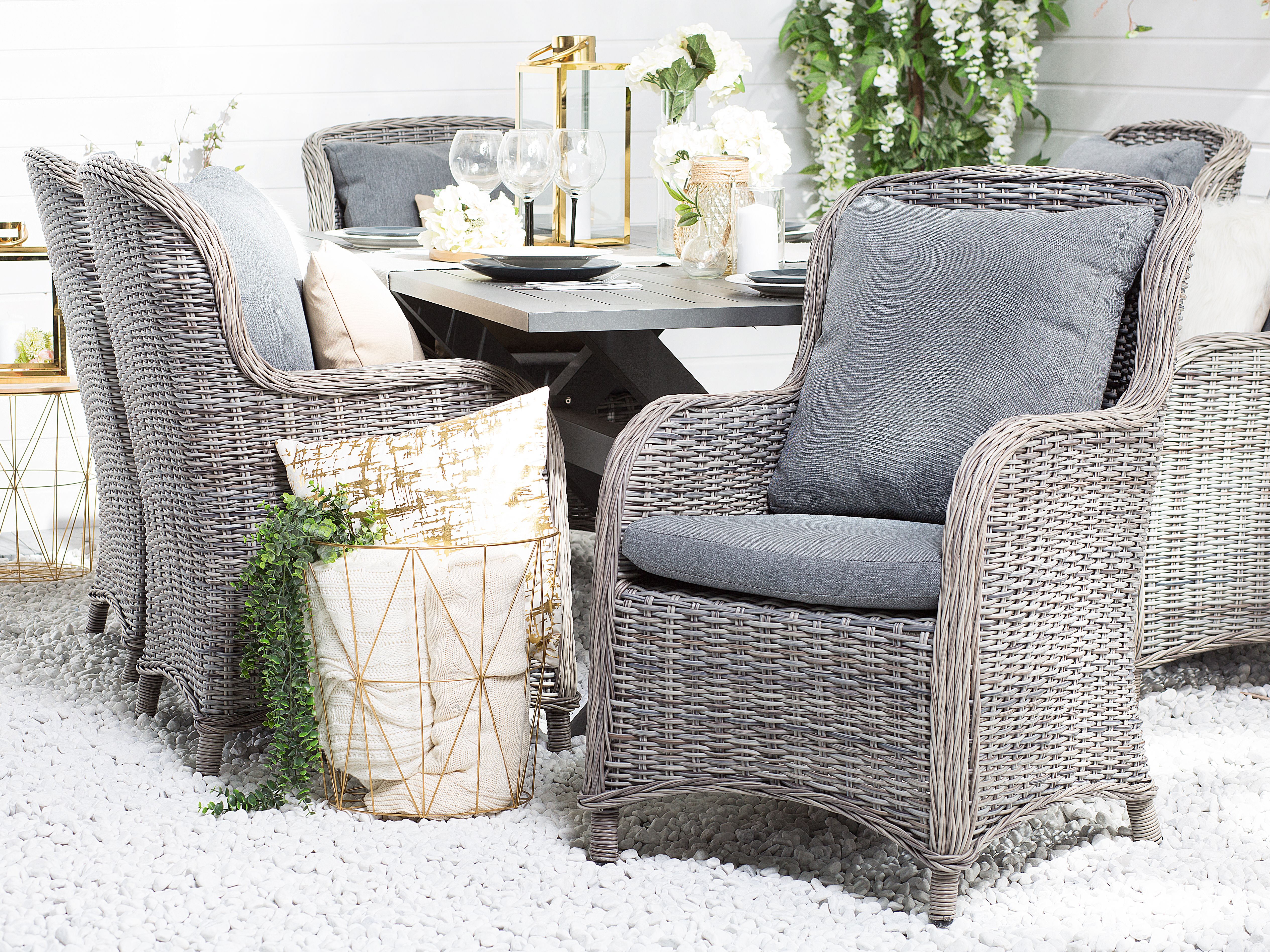 Outdoor Cushion Cover Set CASCAIS Grey