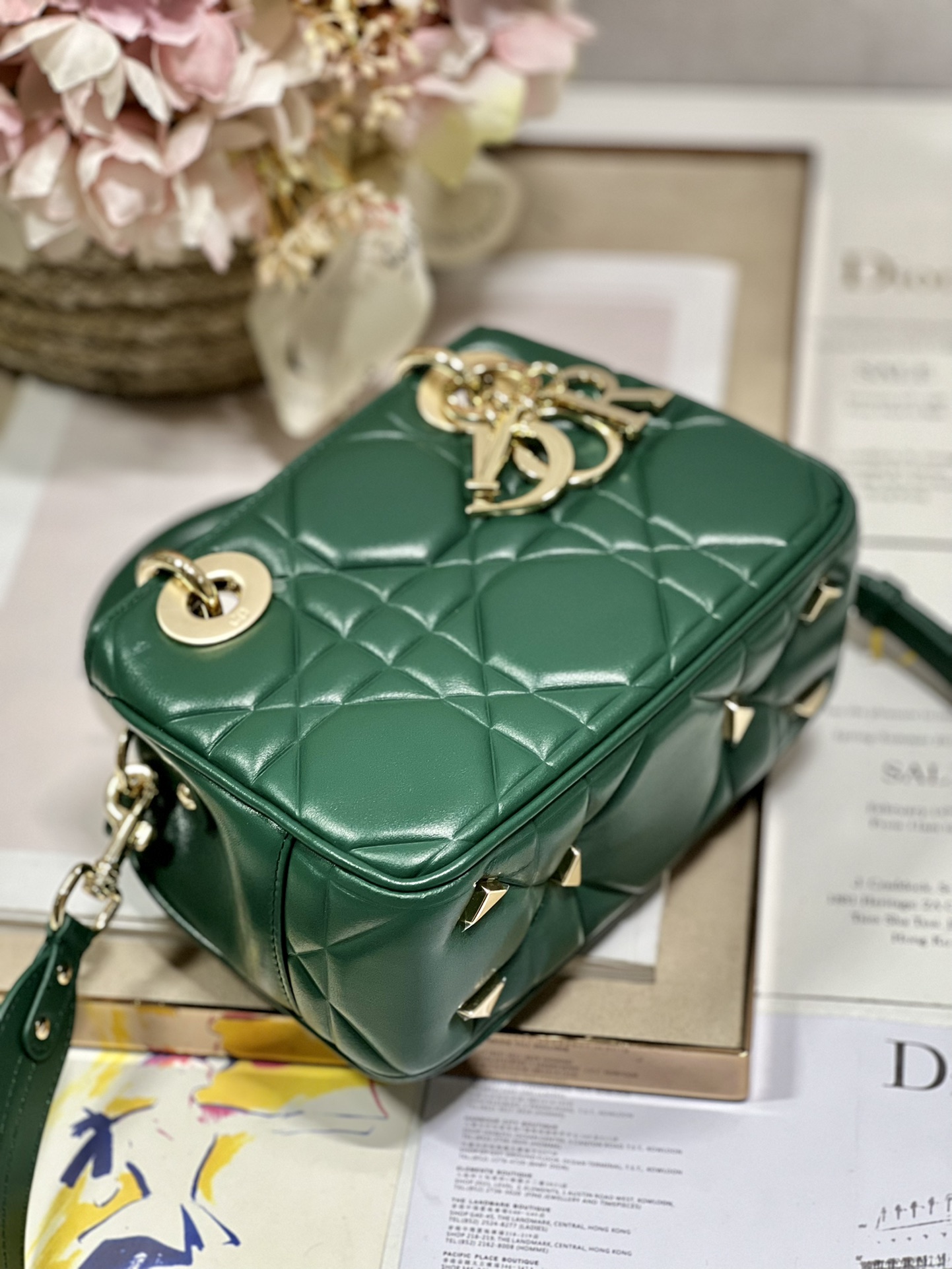 The Lady 95.22 Bag Black/White/Grey/Green For Women 7.5in/ 19cm1:1High-quality replica