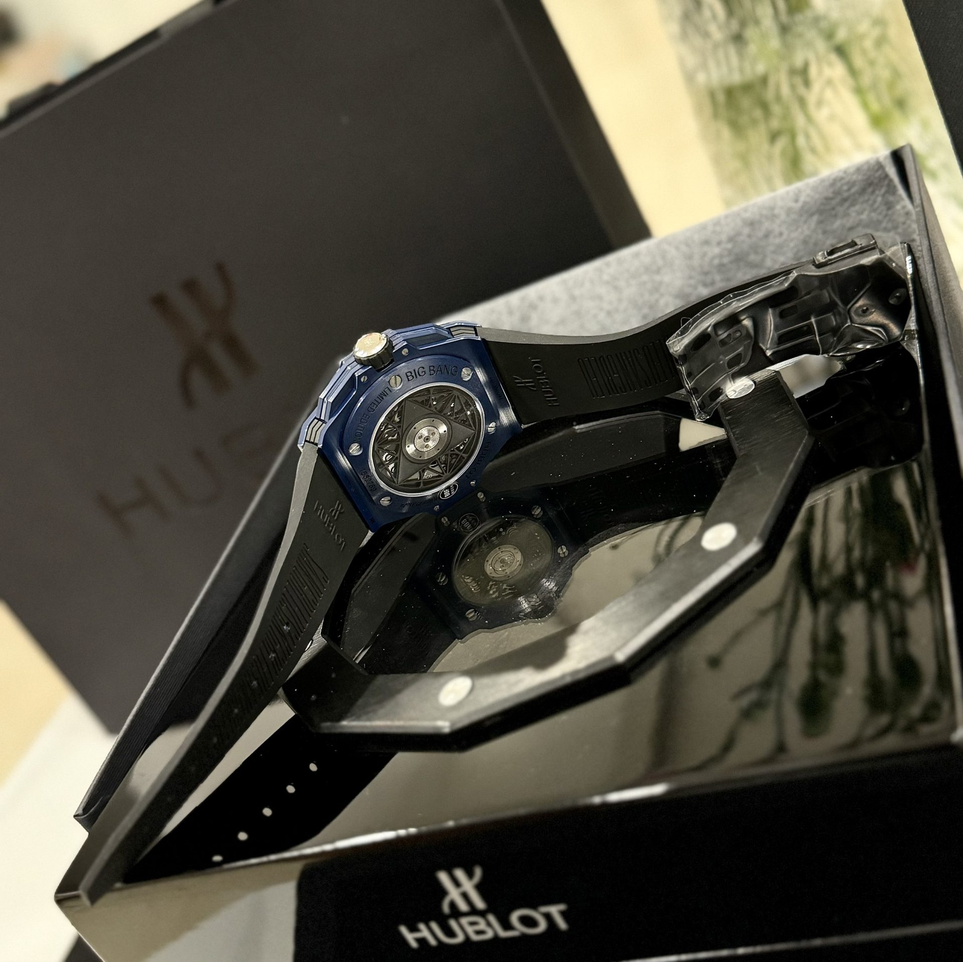Hublot Replica 1:1 Watch Big Bang Sang Bleu ll Blue Ceramic Case Factory BBF 45mm - Top club