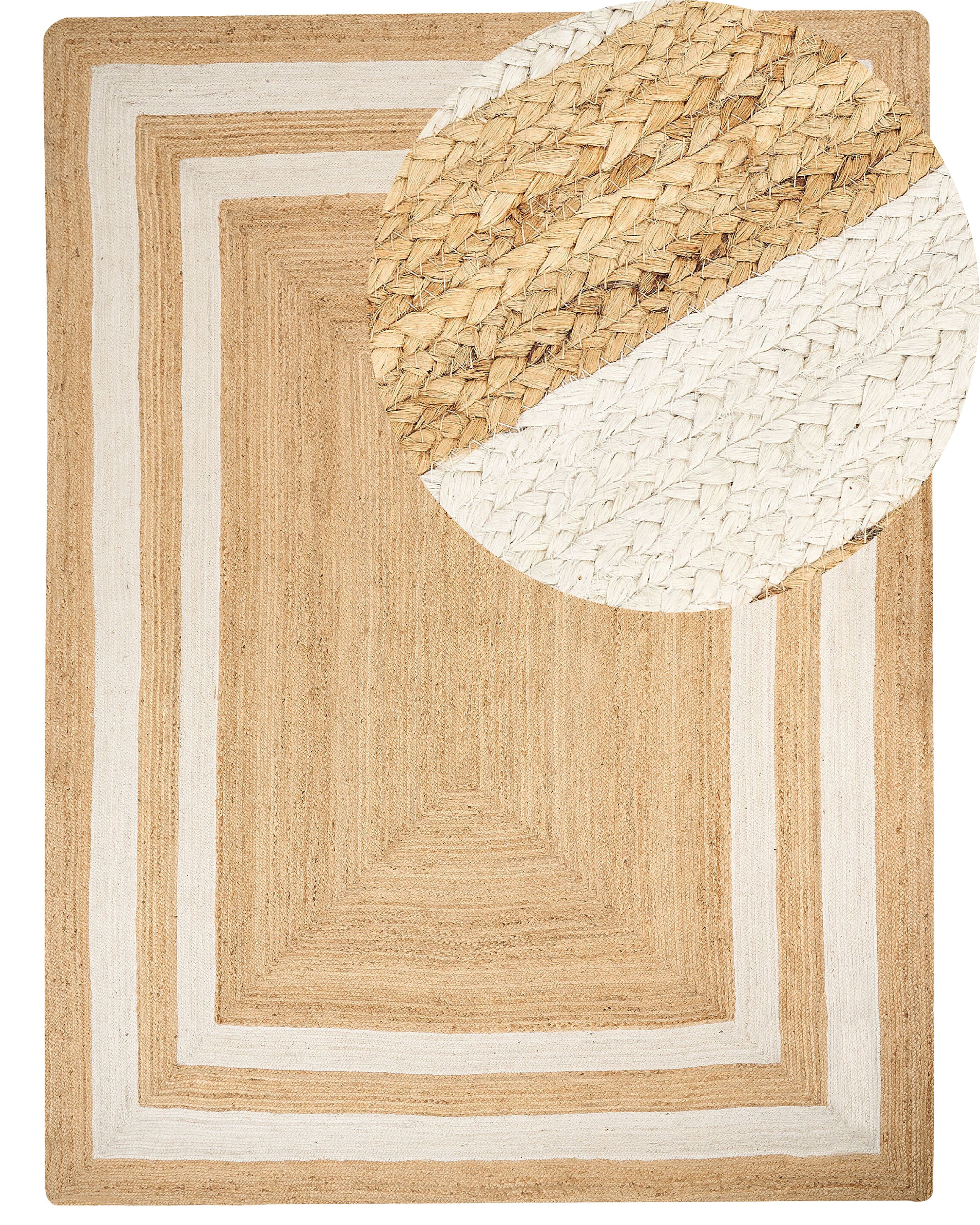 Rug GEMEREK Beige 300 x 400 cm Jute
