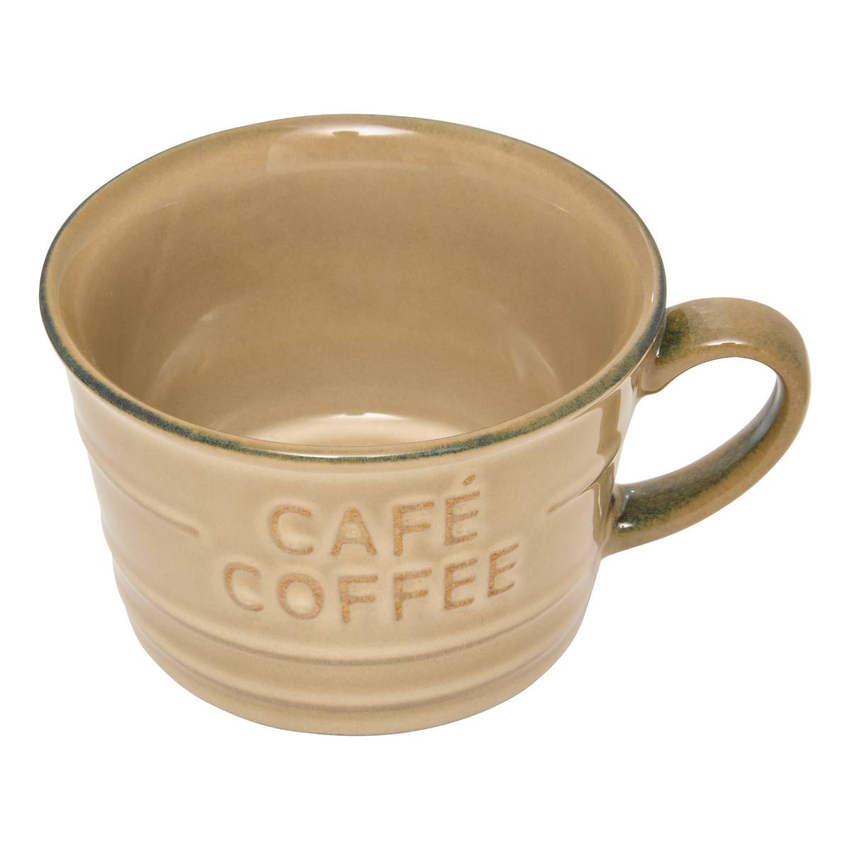 Mug "Cafe" 260 ml, earthenware, beige