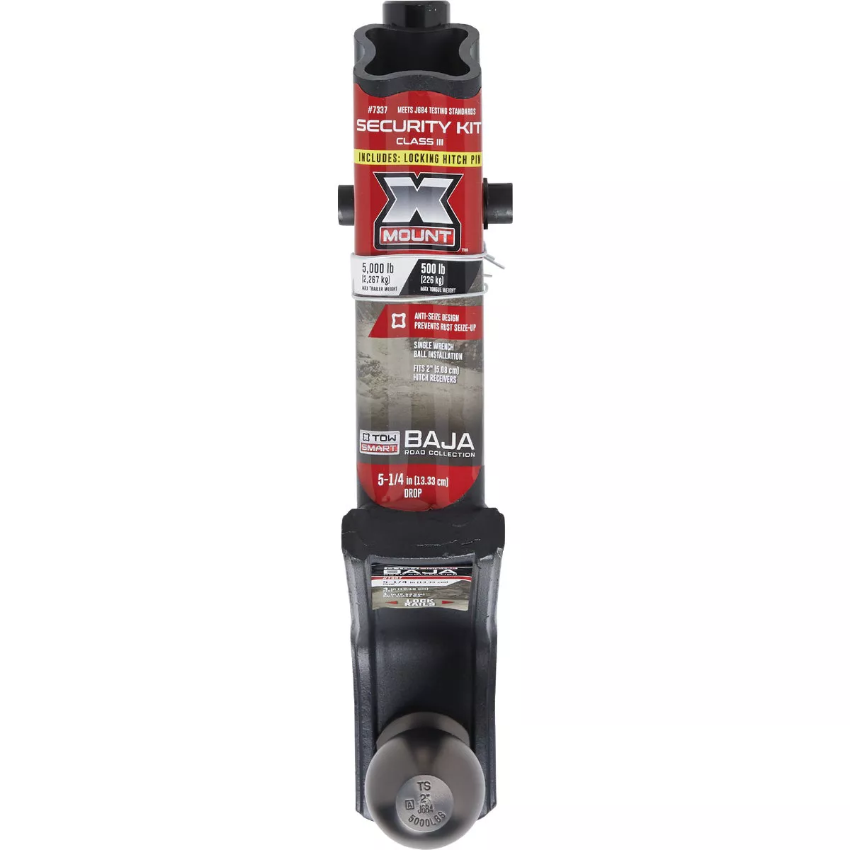 TowSmart Baja X-Mount Class III Security Starter Kit with 5-1/4 In. Drop, 5000 Lb. Capacity
