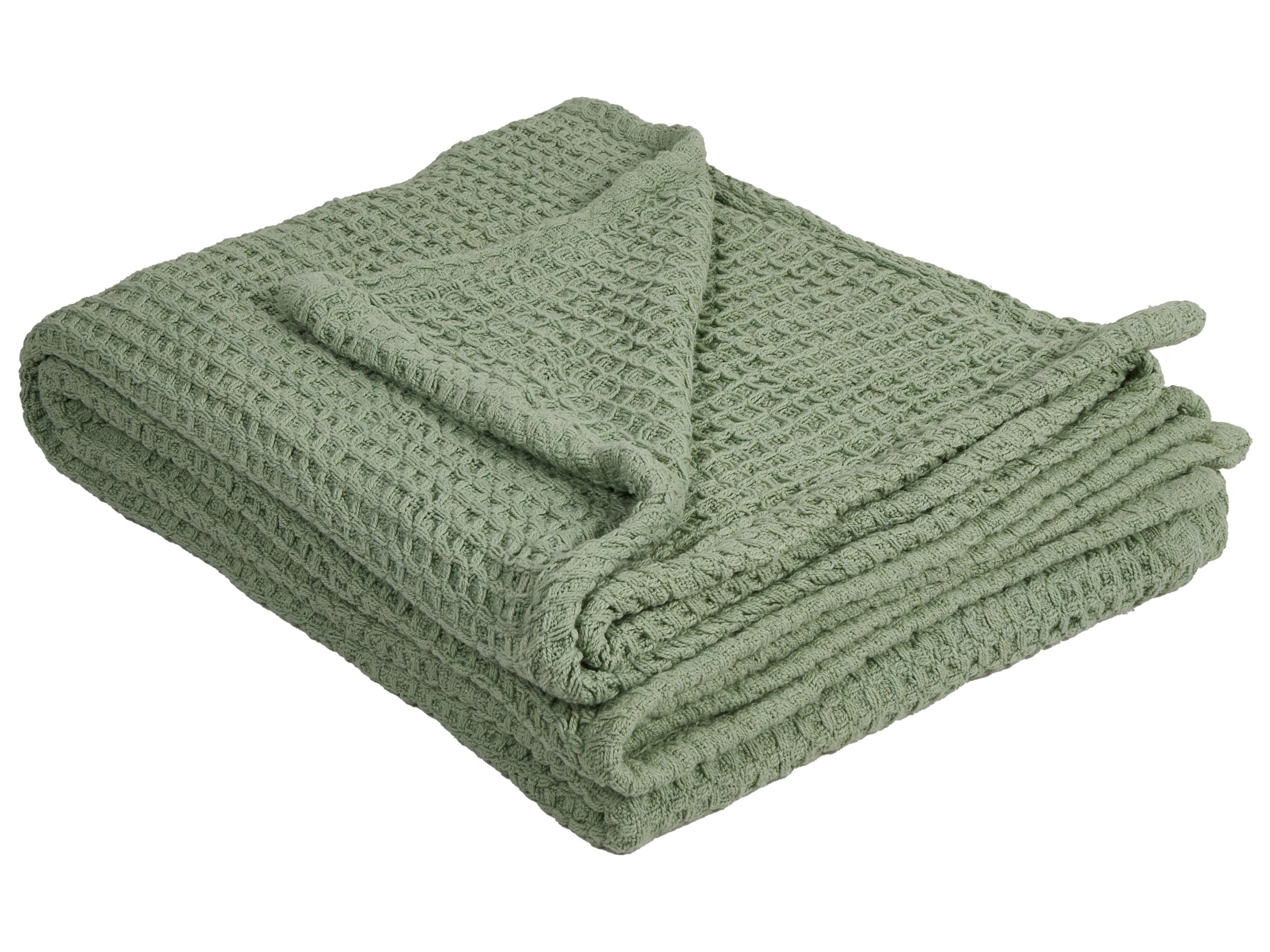 Bedspread CHAGYL Cotton 220 x 240 cm Green