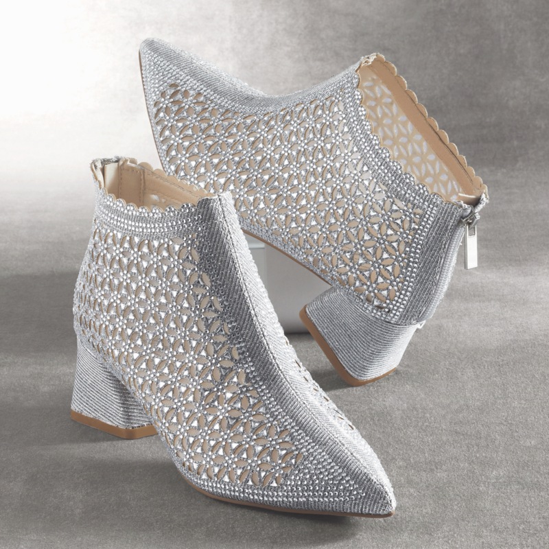 Cutout Shimmer Bootie for Women with 2