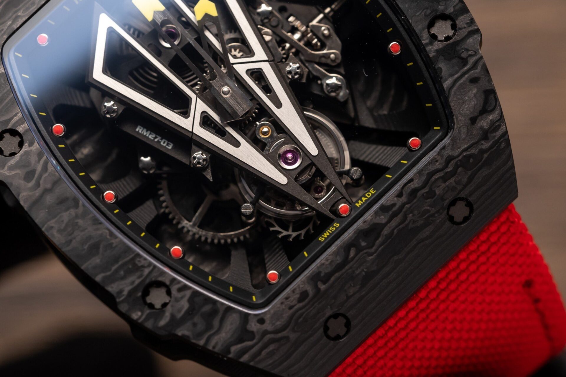Richard Mille Replica Watch RM27-03 Tourbillon Rafael Nadal Carbon 44mm - Top club