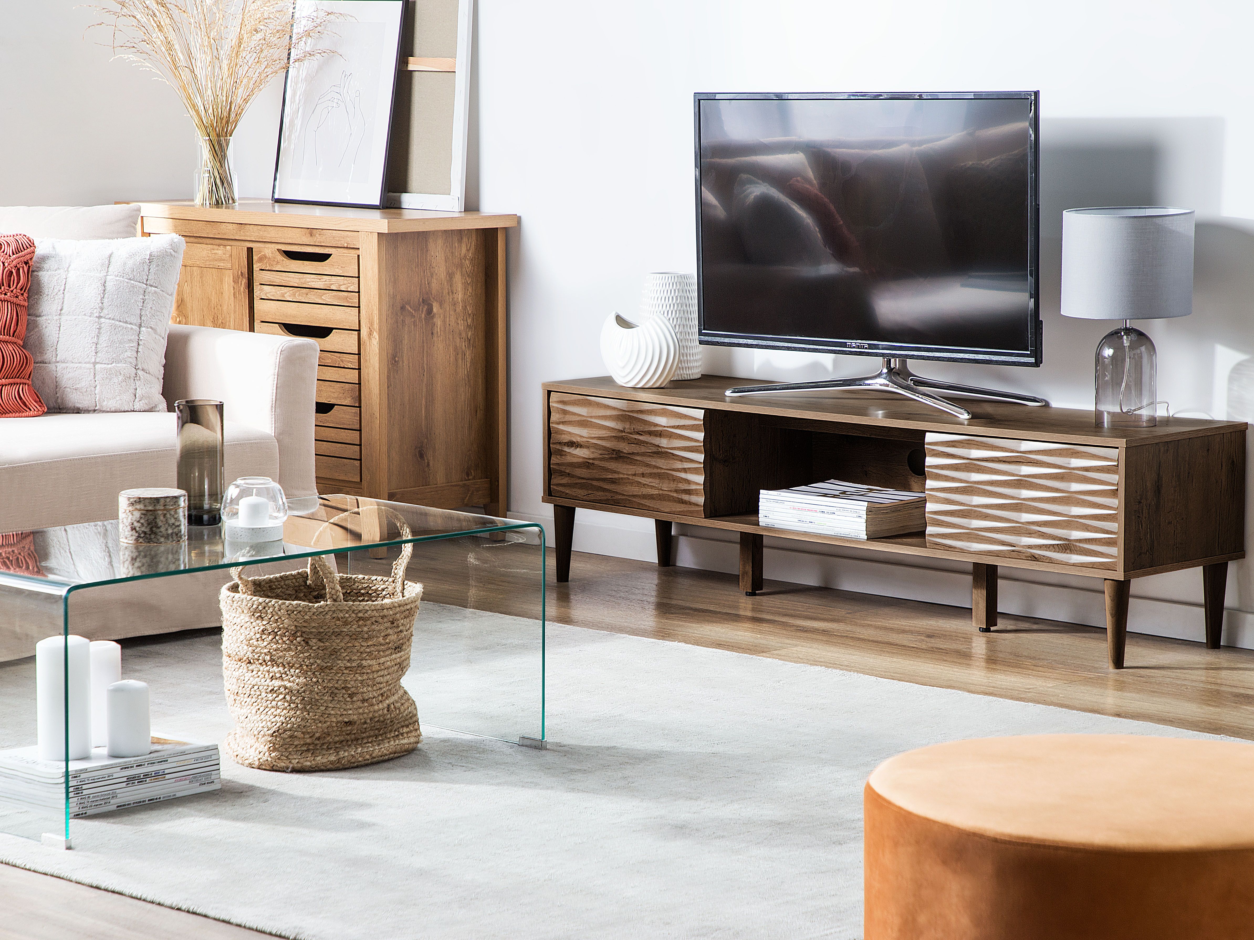 TV Stand KAYAN Dark Brown