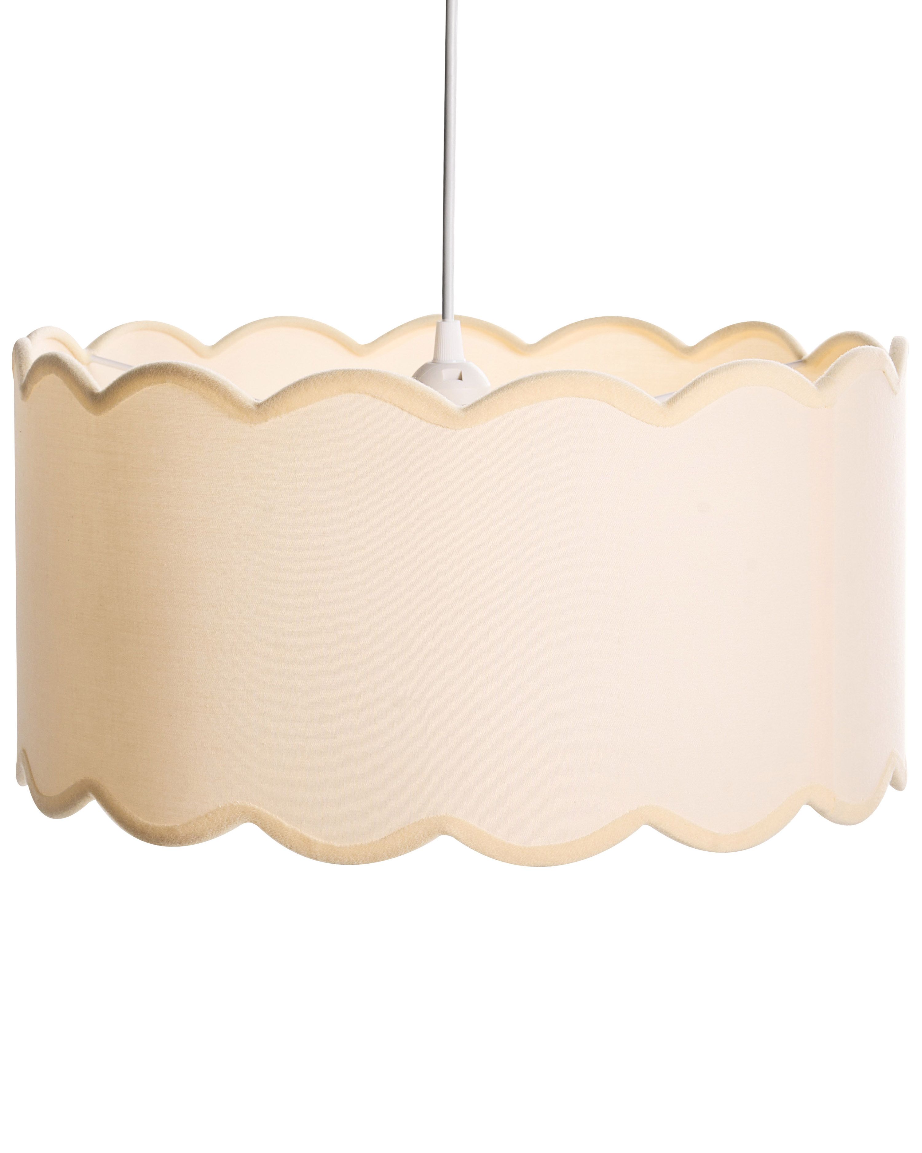 Pendant Lamp GAIREZI Metal White/ Beige