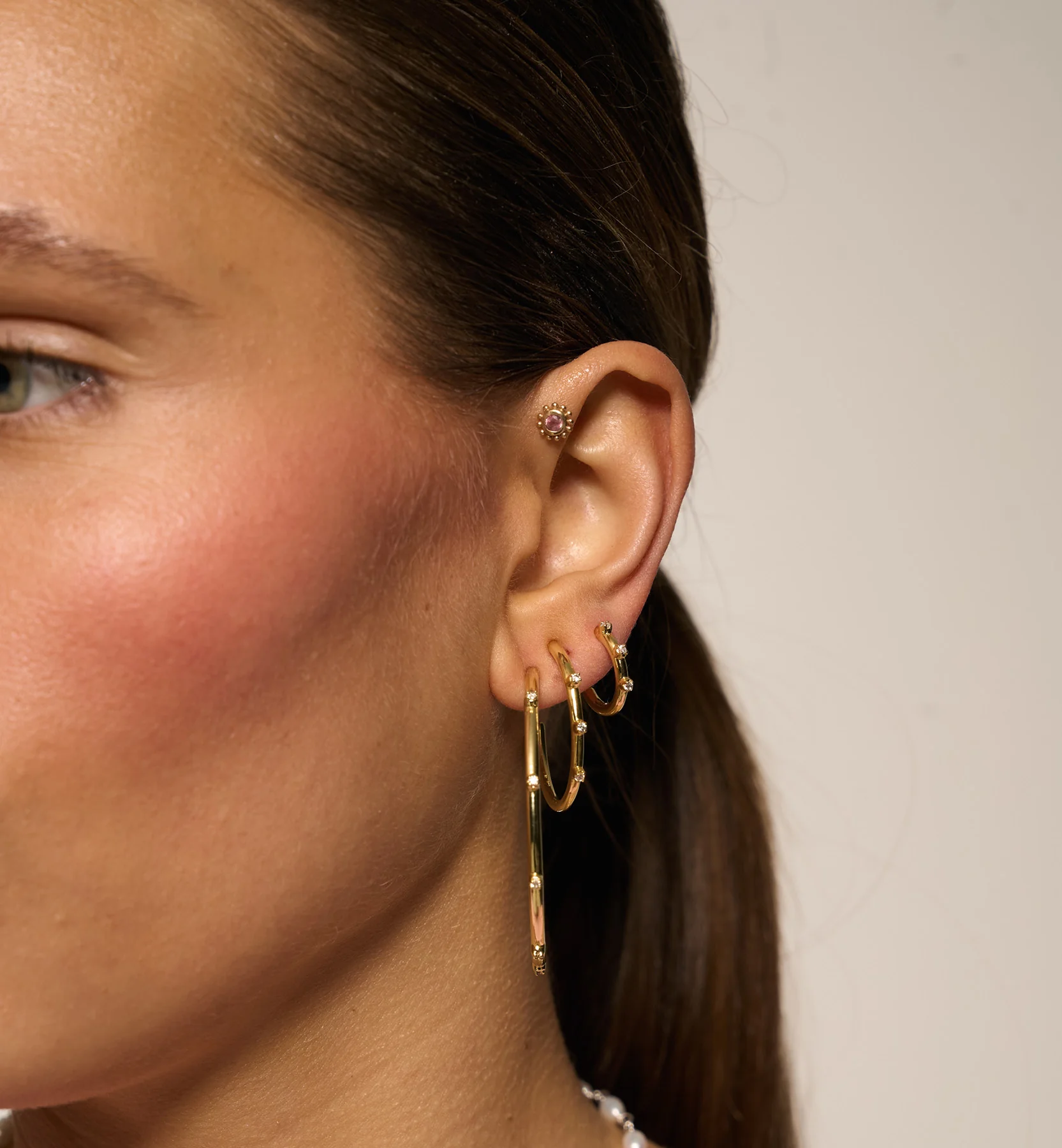 Large Lumière Hoop Earrings